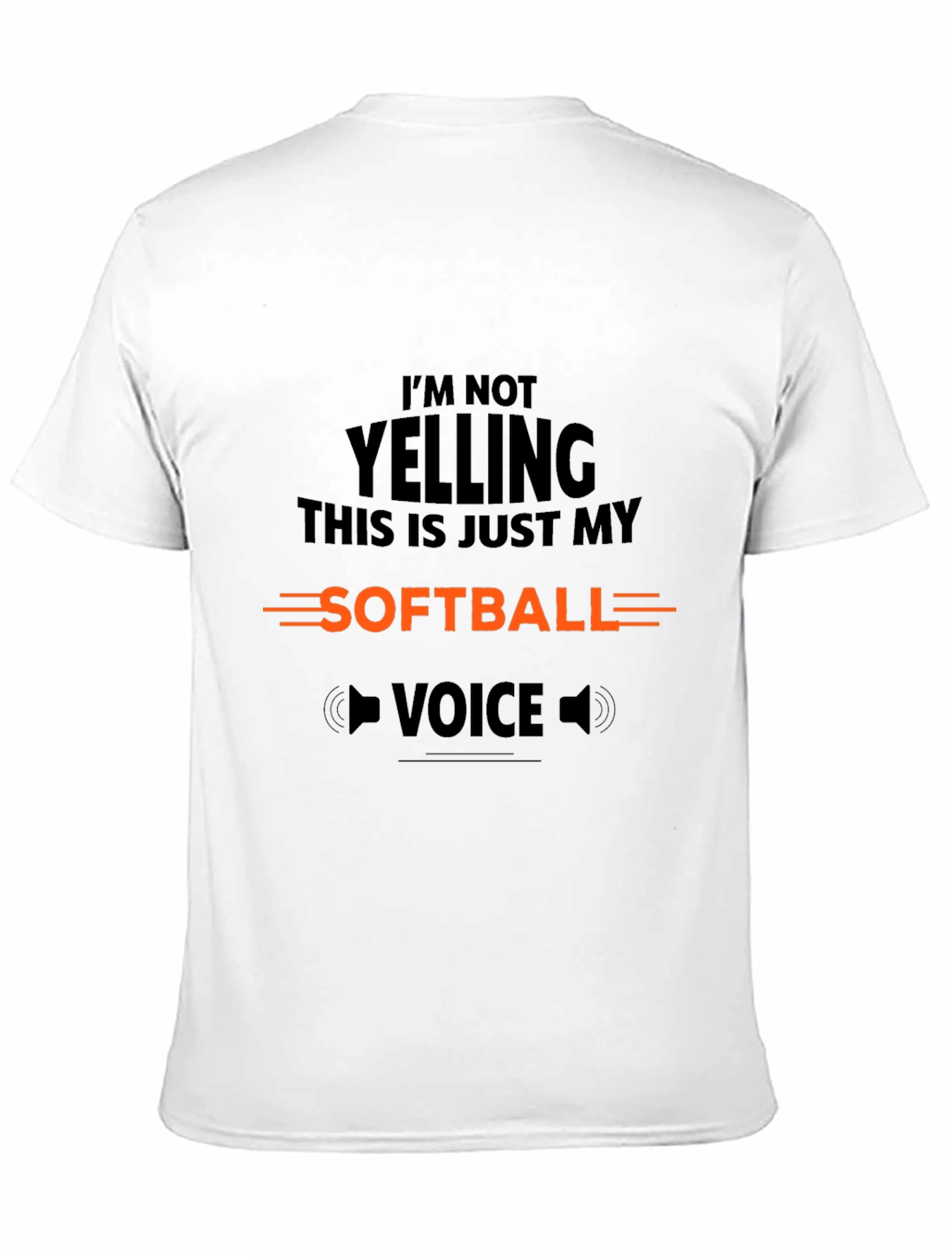 Softball Voice Graphic Tee - Black