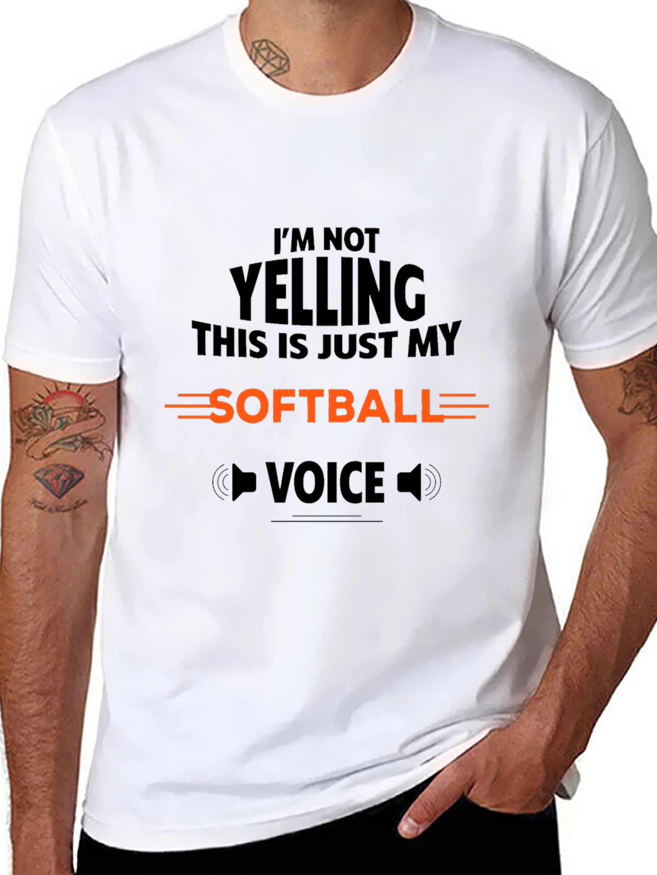 Softball Voice Graphic Tee - Black