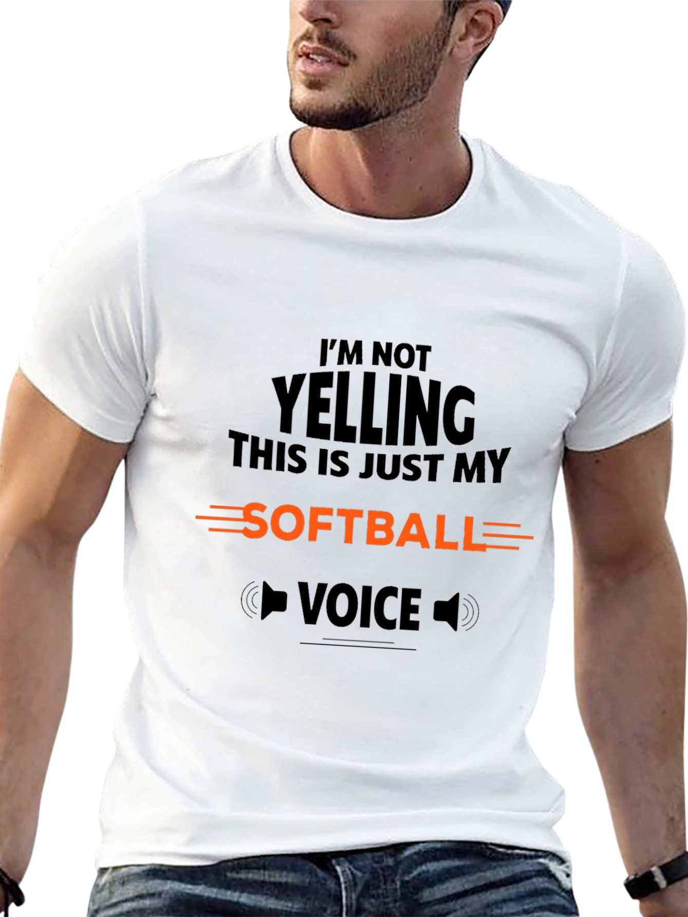Softball Voice Graphic Tee - Black