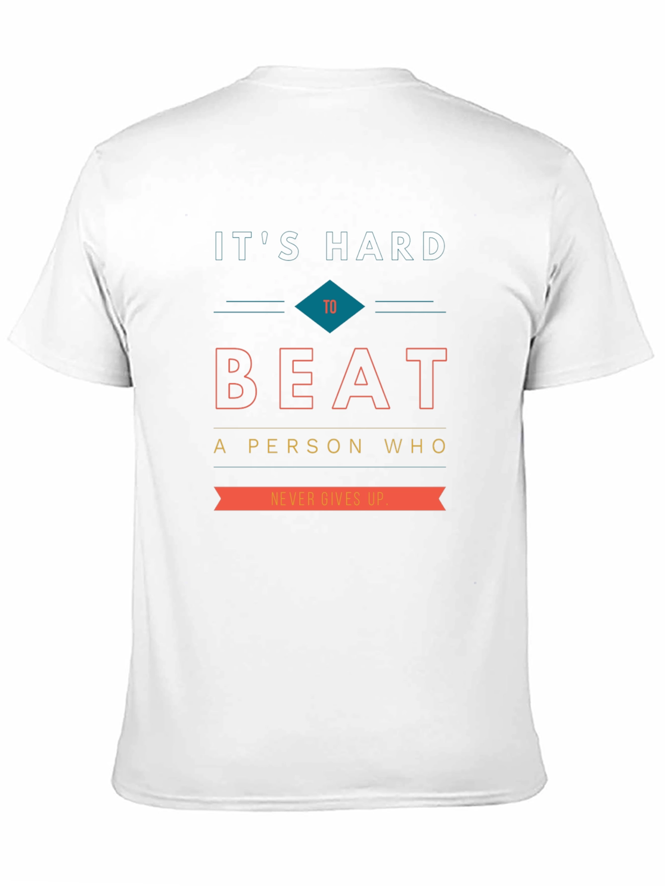 Motivational Graphic Tee - Never Give Up!