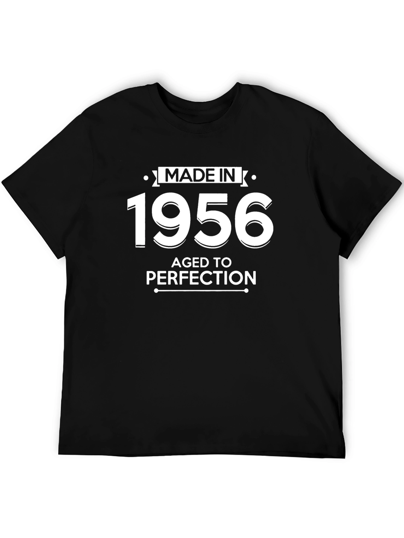 Made in 1956 Aged to Perfection Black T-Shirt