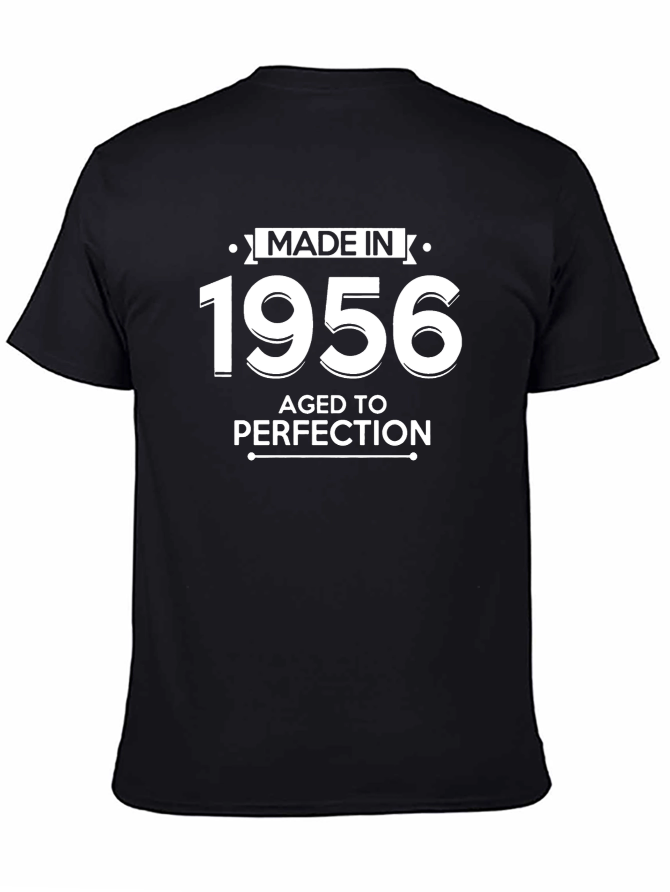 Made in 1956 Aged to Perfection Black T-Shirt