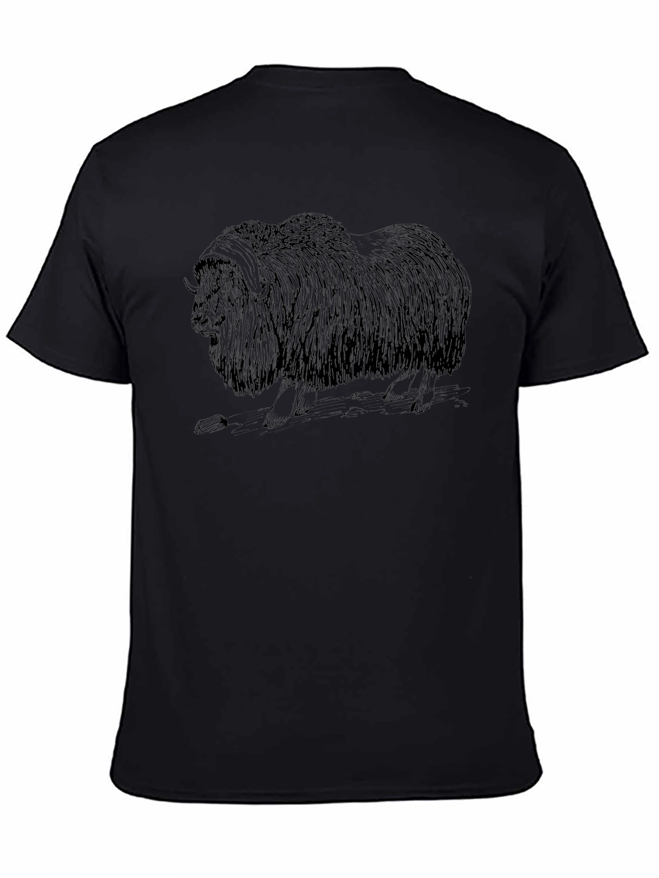 Musk Ox Graphic Tee - Cool Animal Print