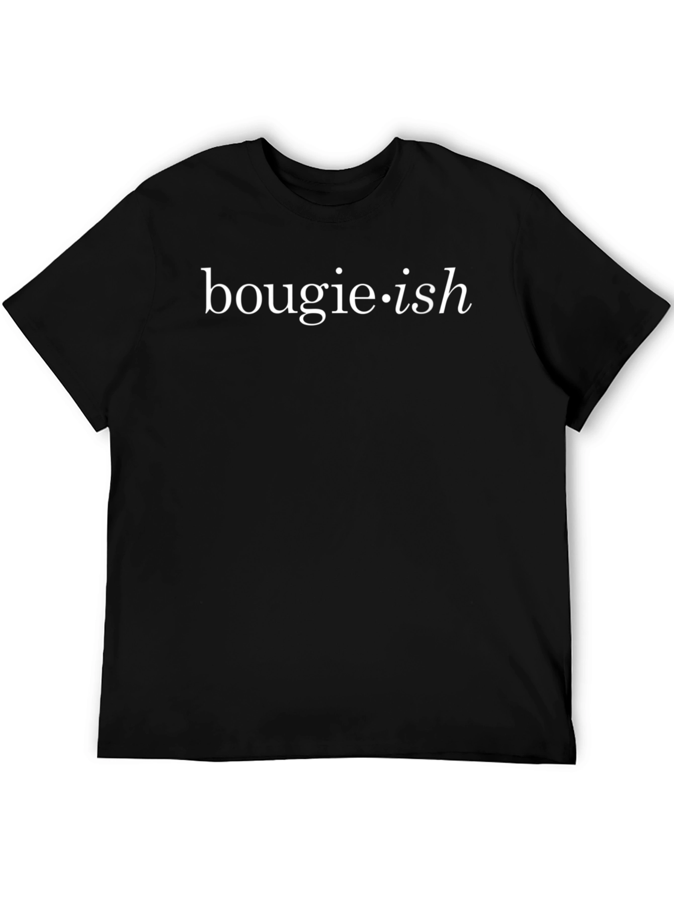 Bougie-ish Black Graphic Tee for Casual Wear