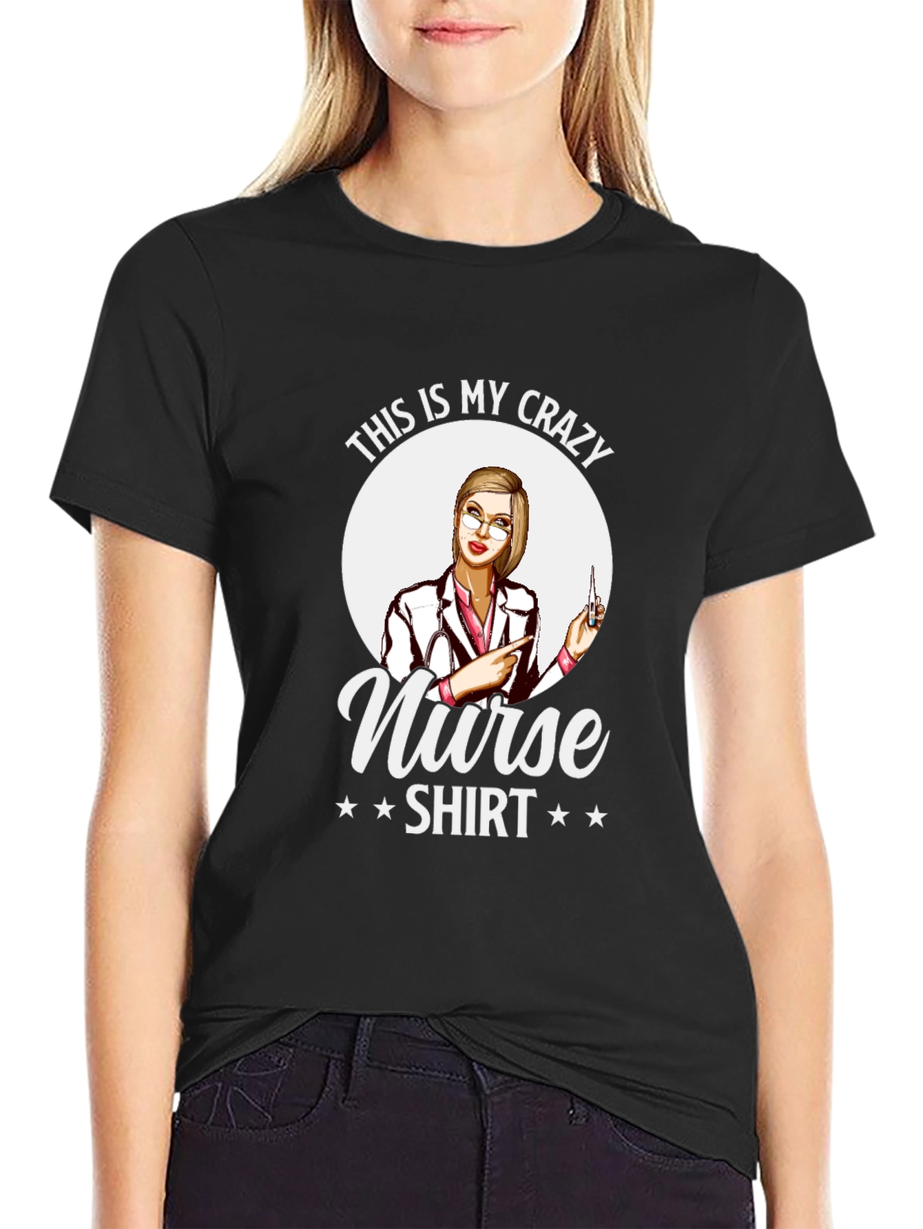 Crazy Nurse Shirt - Novelty Graphic Tee