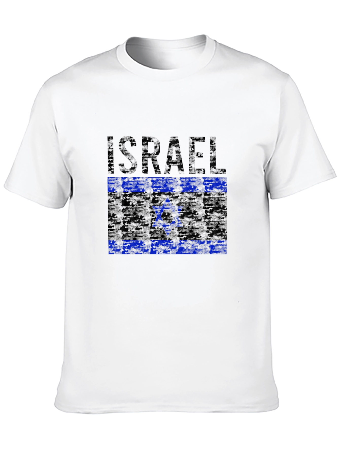 Israel Flag T-Shirt - Distressed Design