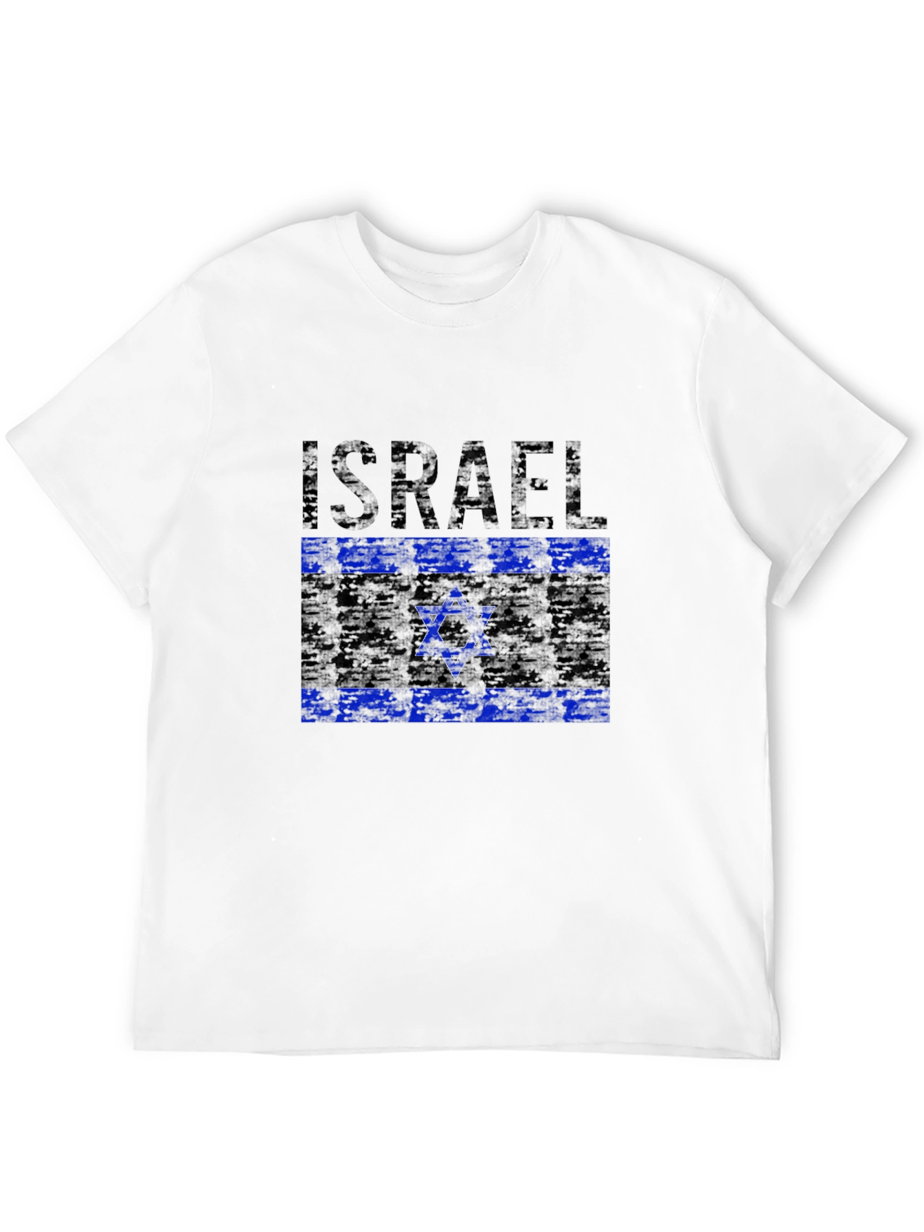 Israel Flag T-Shirt - Distressed Design