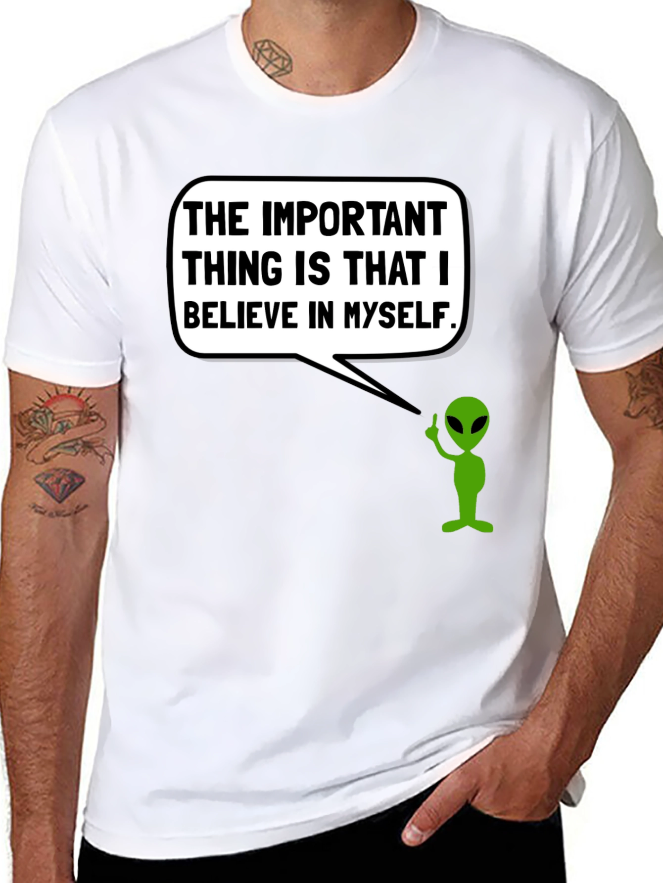Believe in Myself Alien T-Shirt