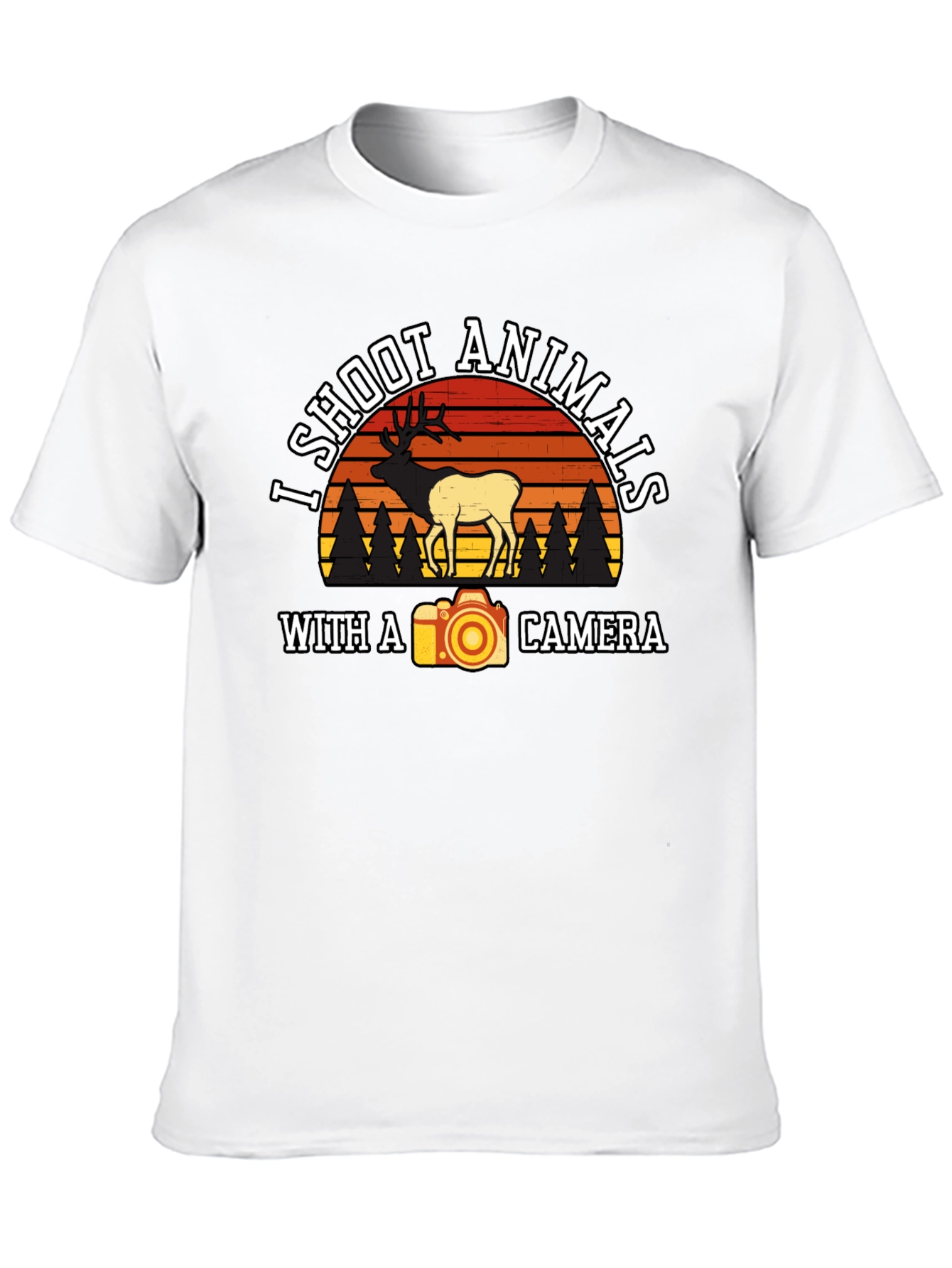 I Shoot Animals T-Shirt - Camera Photography Tee