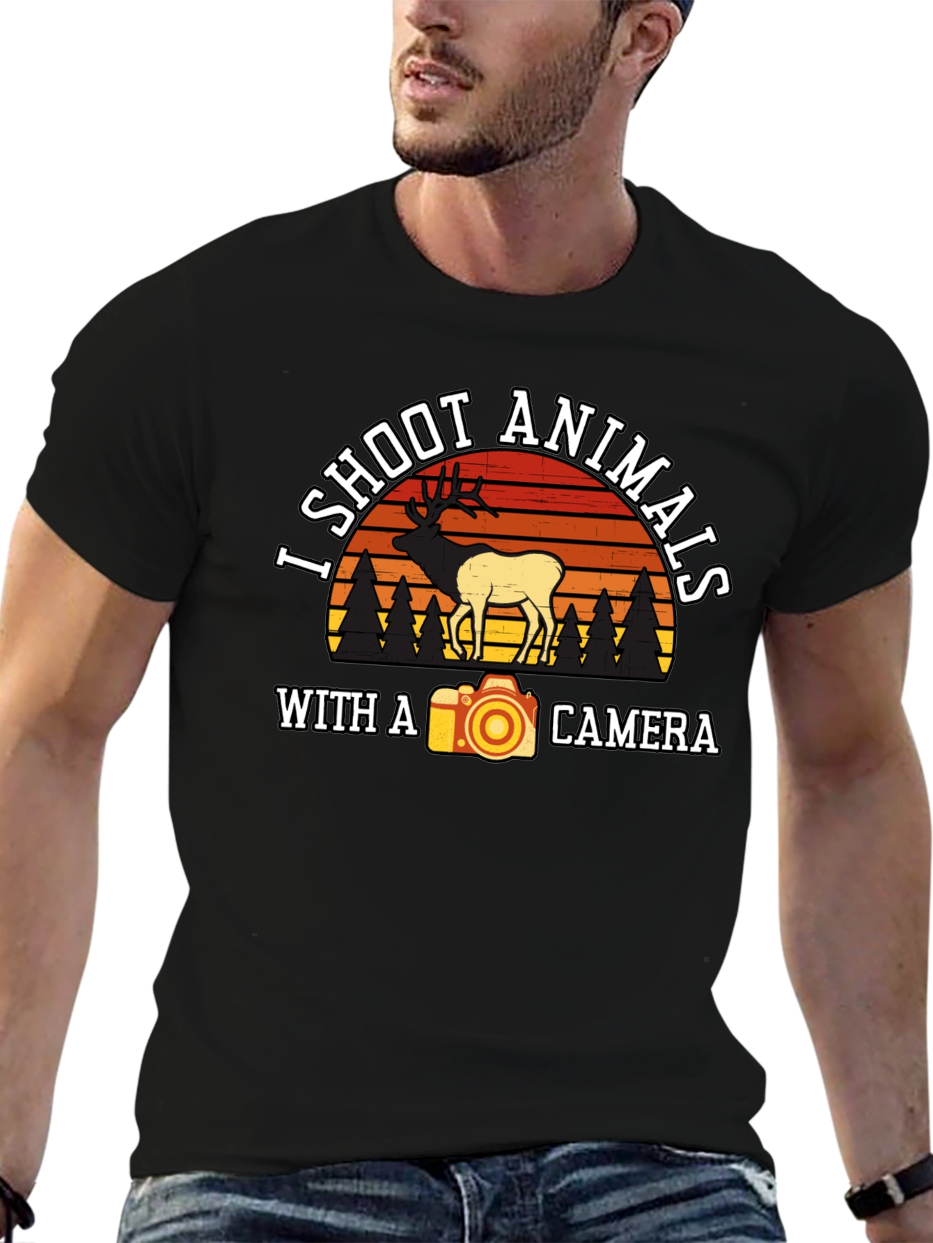 I Shoot Animals T-Shirt - Camera Photography Tee