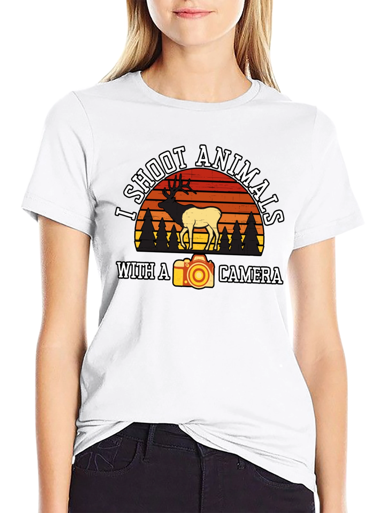I Shoot Animals T-Shirt - Camera Photography Tee