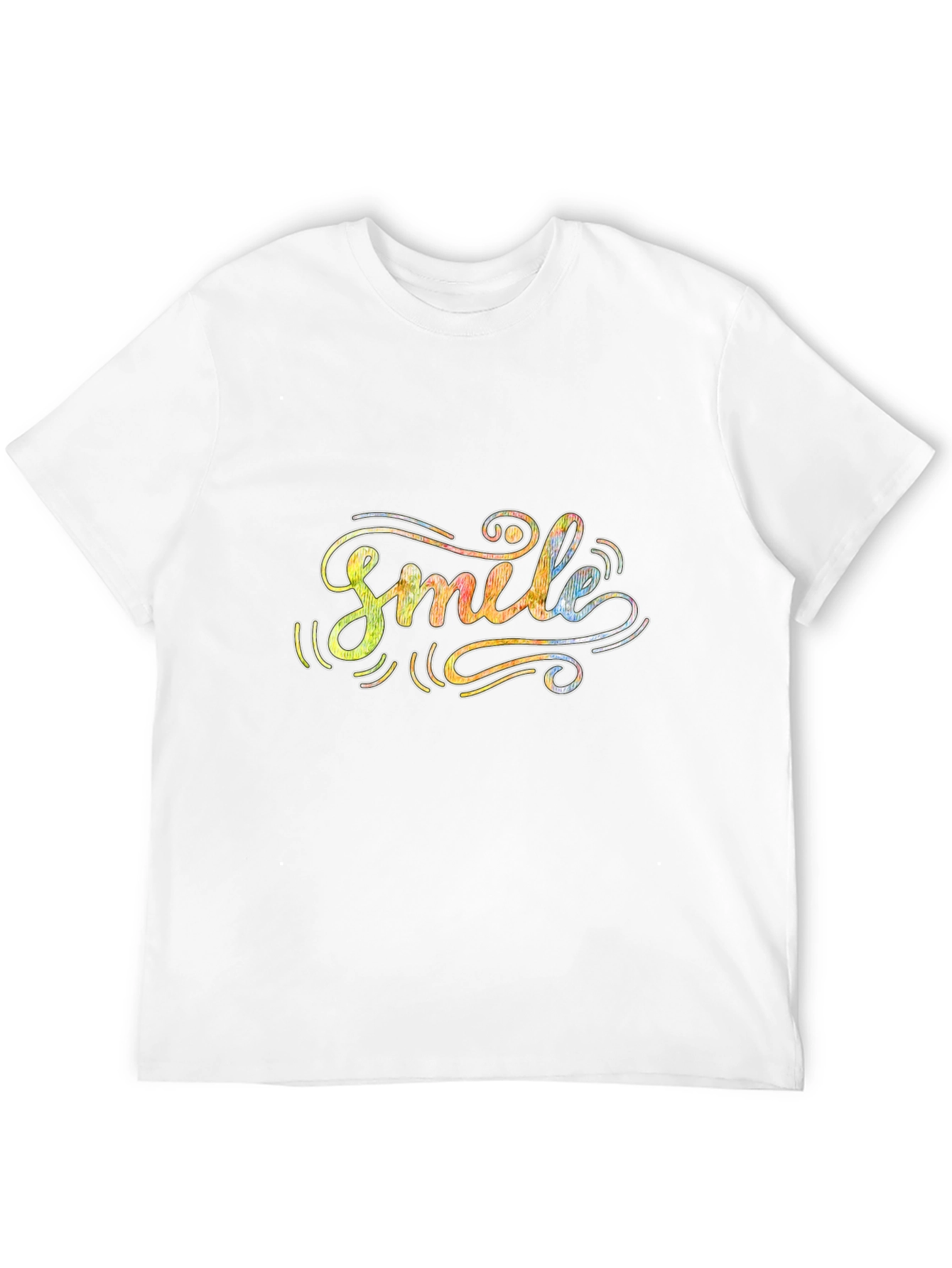 Smile Graphic T-Shirt - Positive Vibes Tee