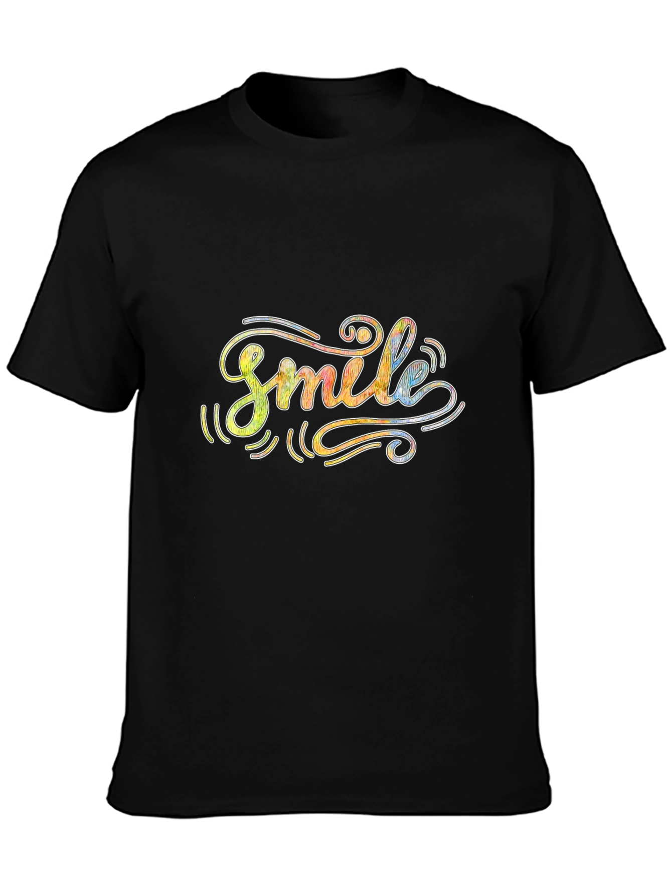 Smile Graphic T-Shirt - Positive Vibes Tee