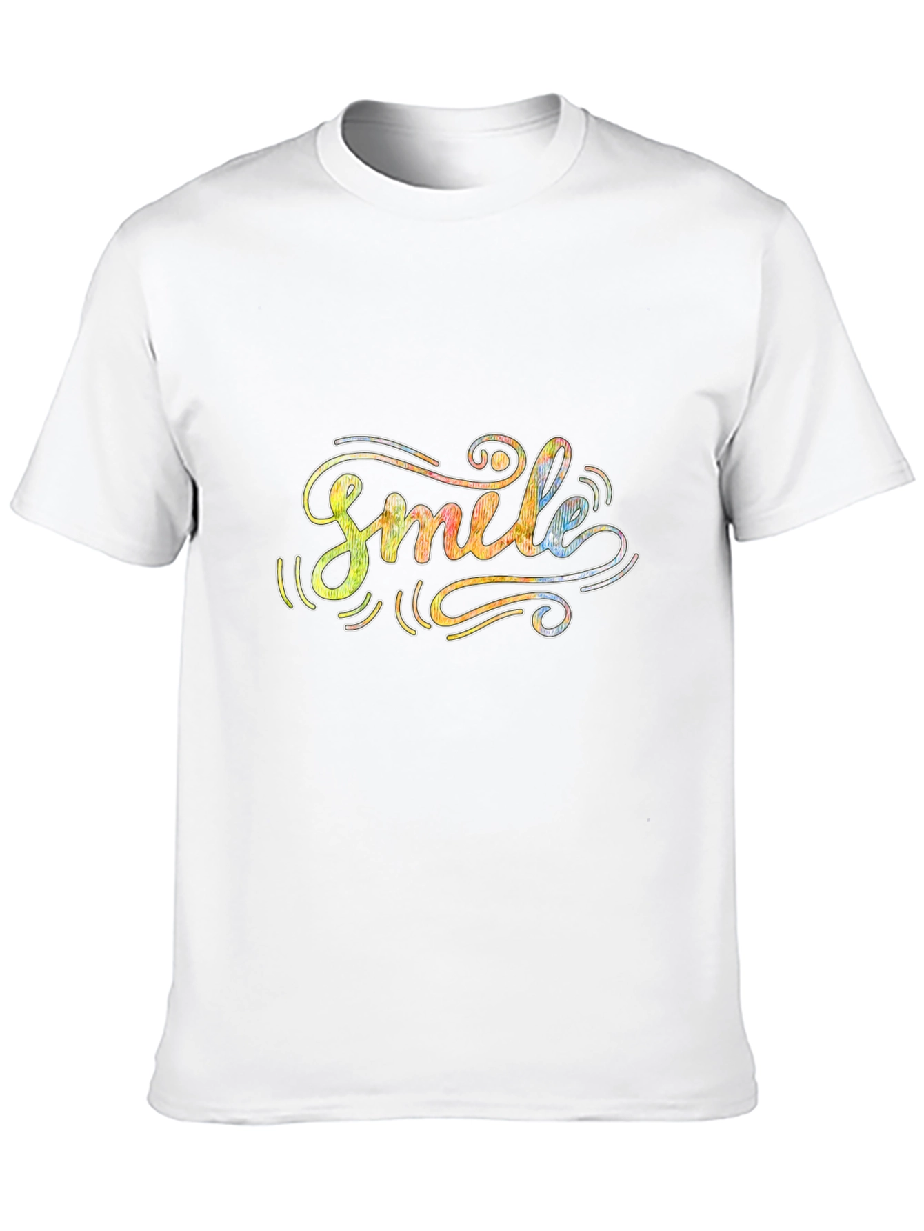 Smile Graphic T-Shirt - Positive Vibes Tee