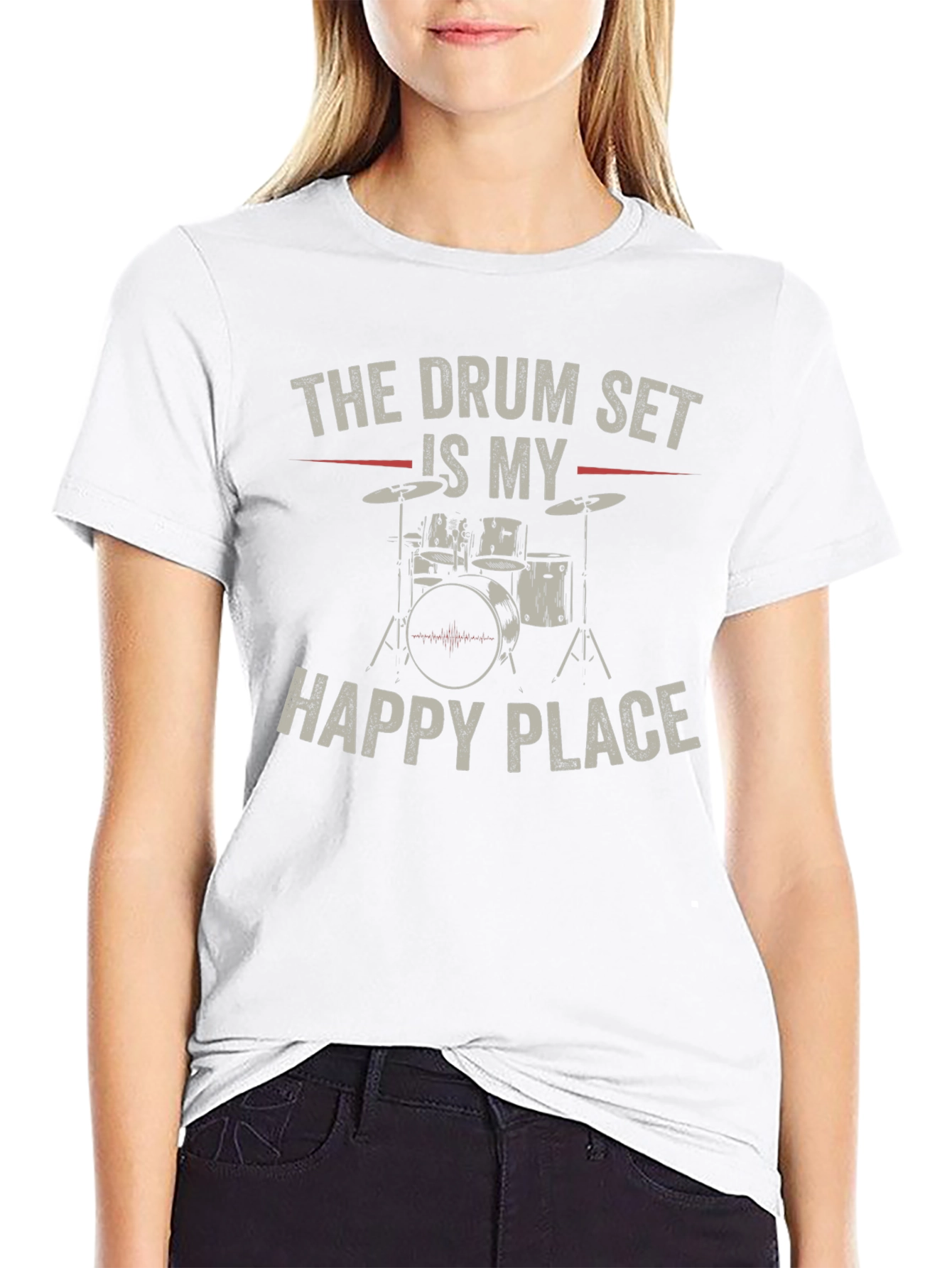Drum Set Happy Place T-Shirt