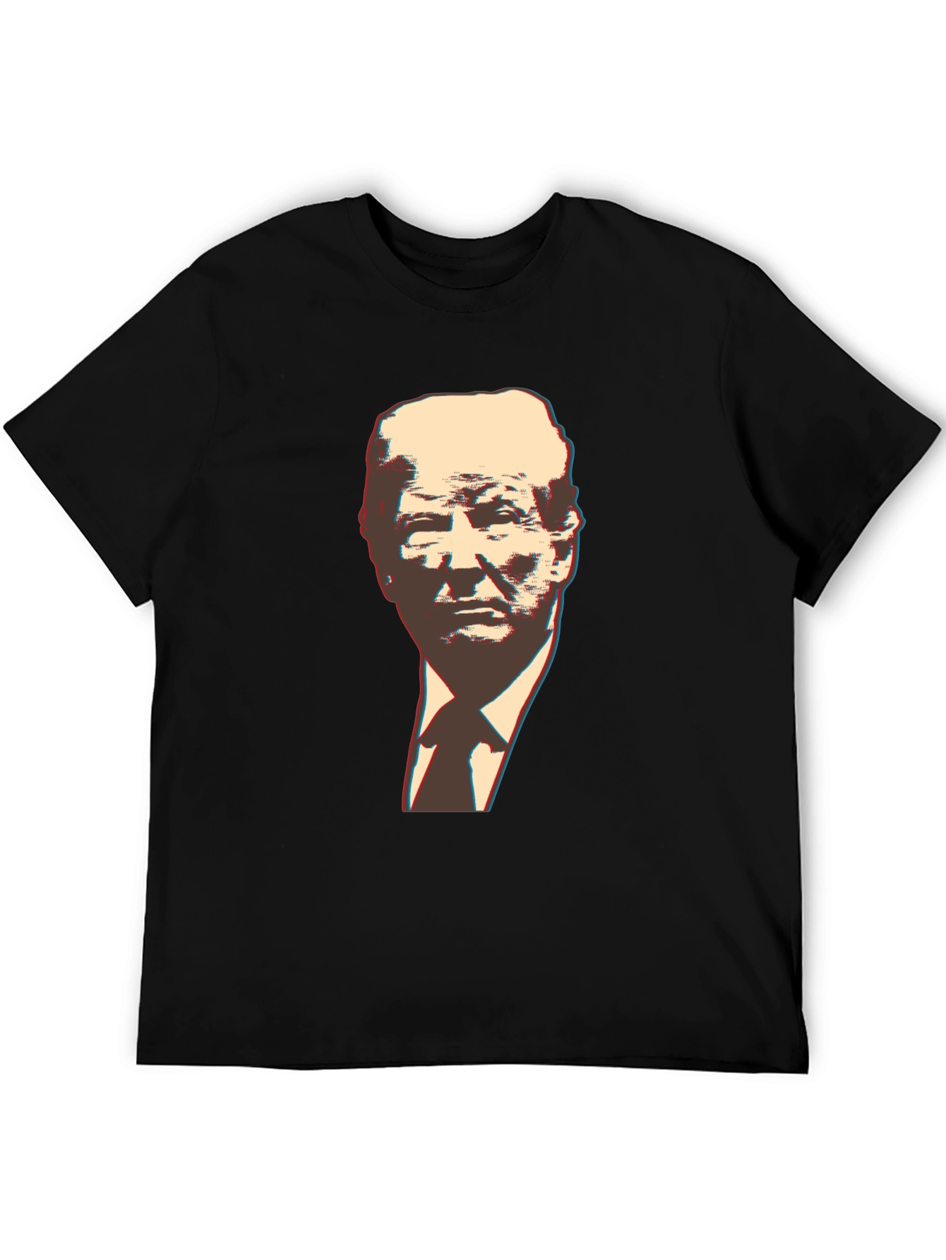 Trump Graphic Print Black T-Shirt
