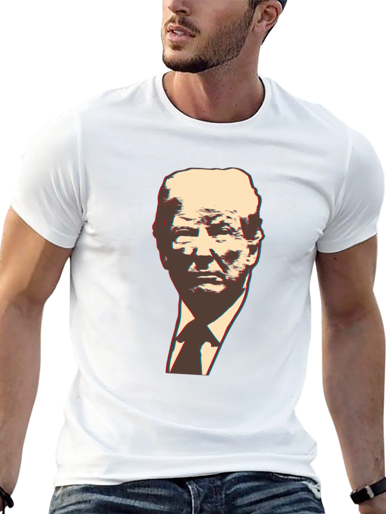 Trump Graphic Print Black T-Shirt