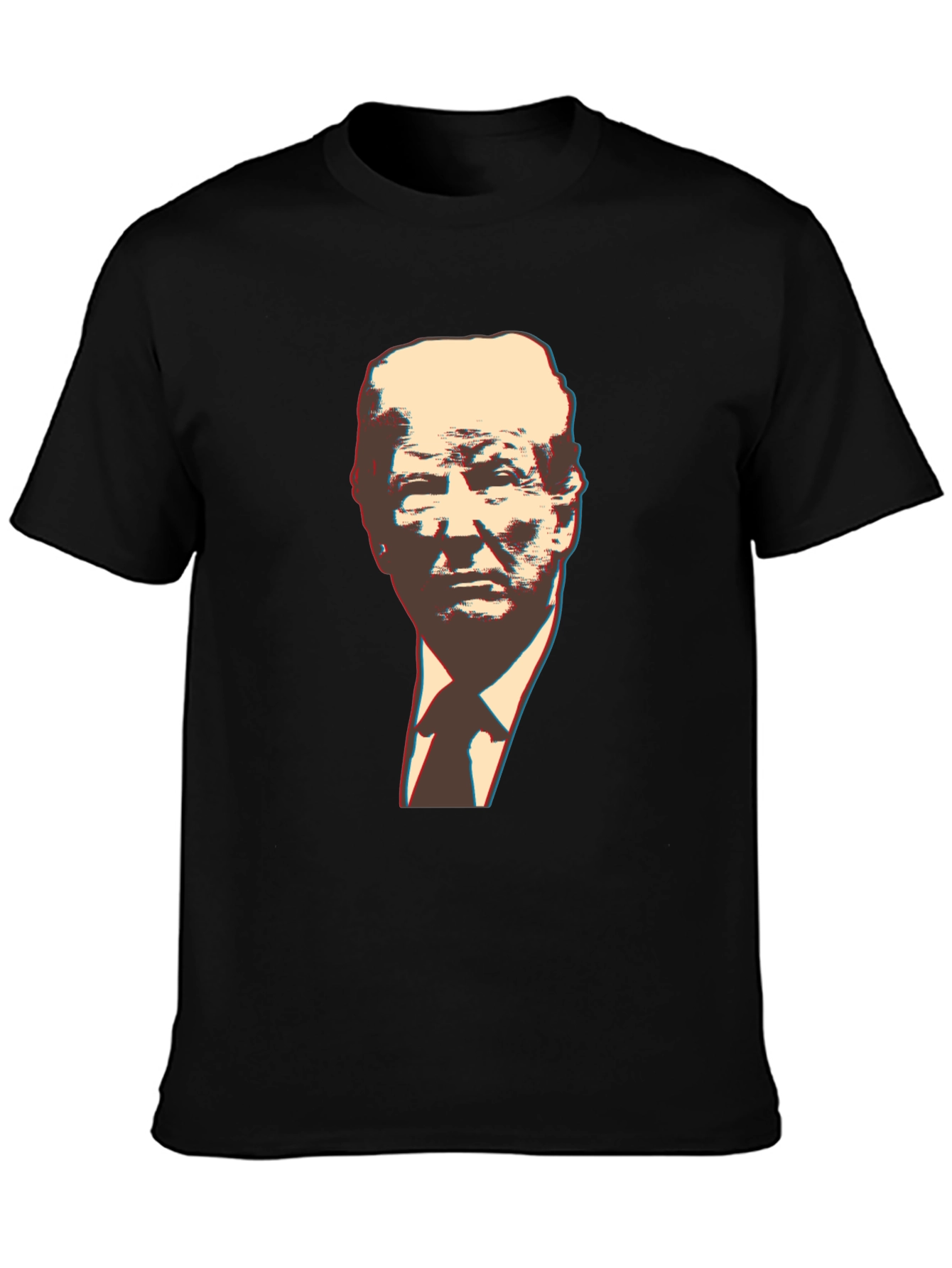 Trump Graphic Print Black T-Shirt