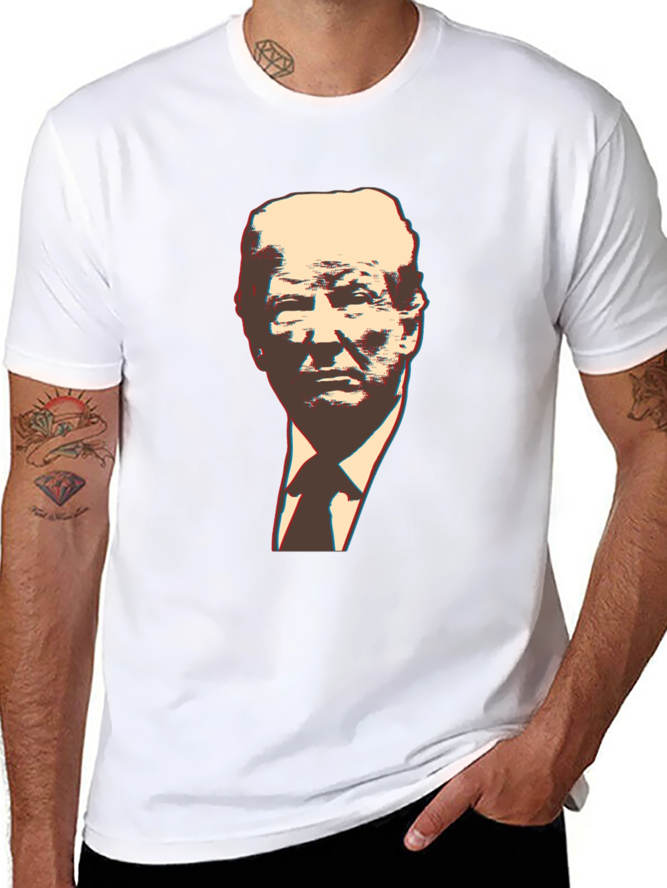 Trump Graphic Print Black T-Shirt