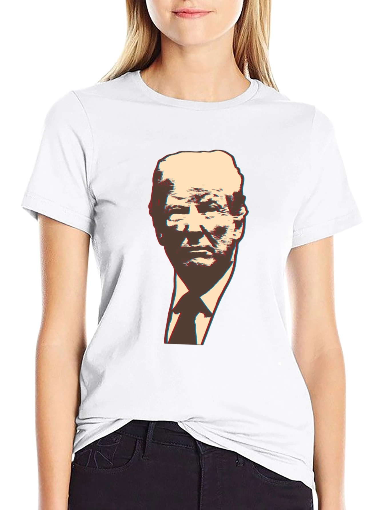 Trump Graphic Print Black T-Shirt
