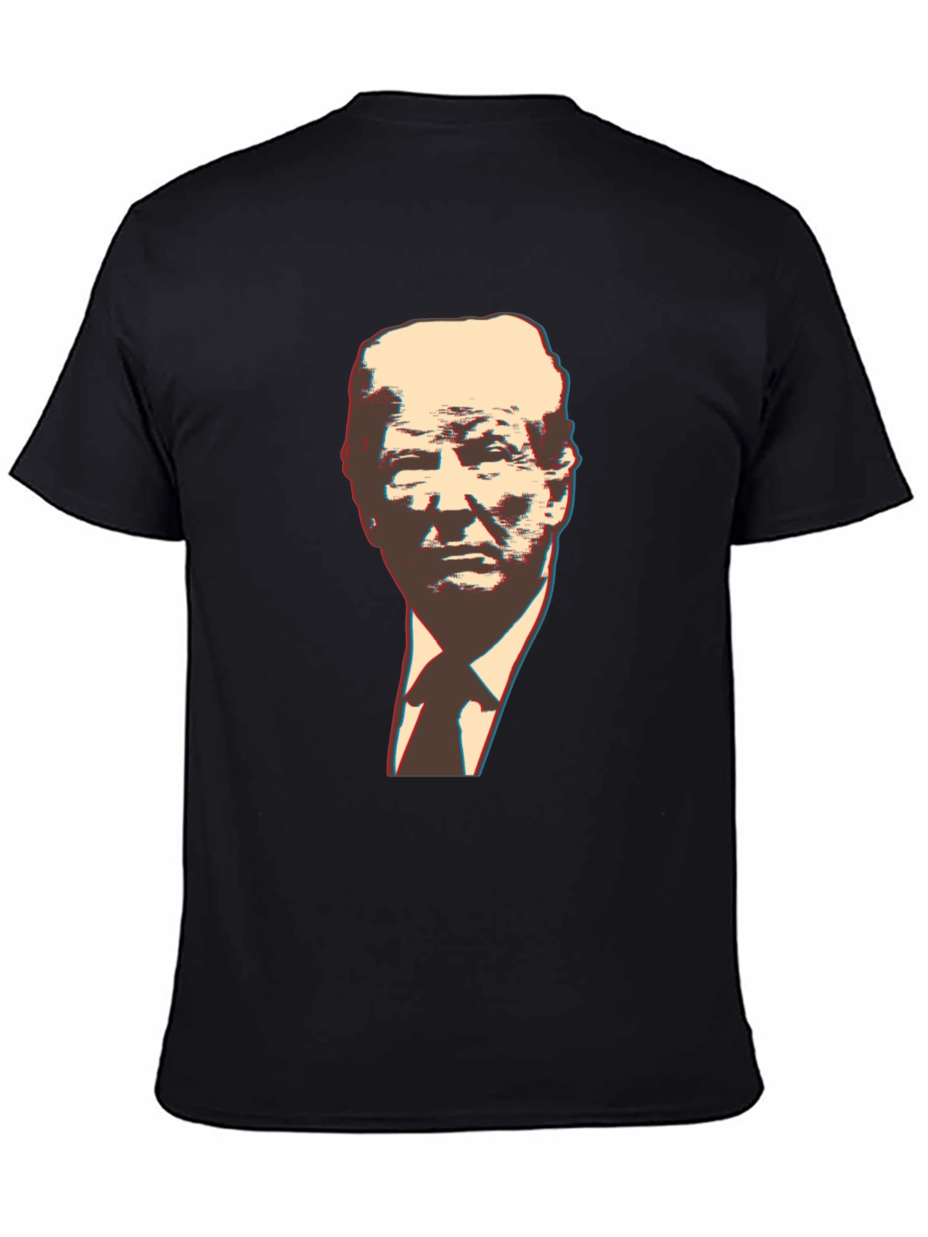 Trump Graphic Print Black T-Shirt