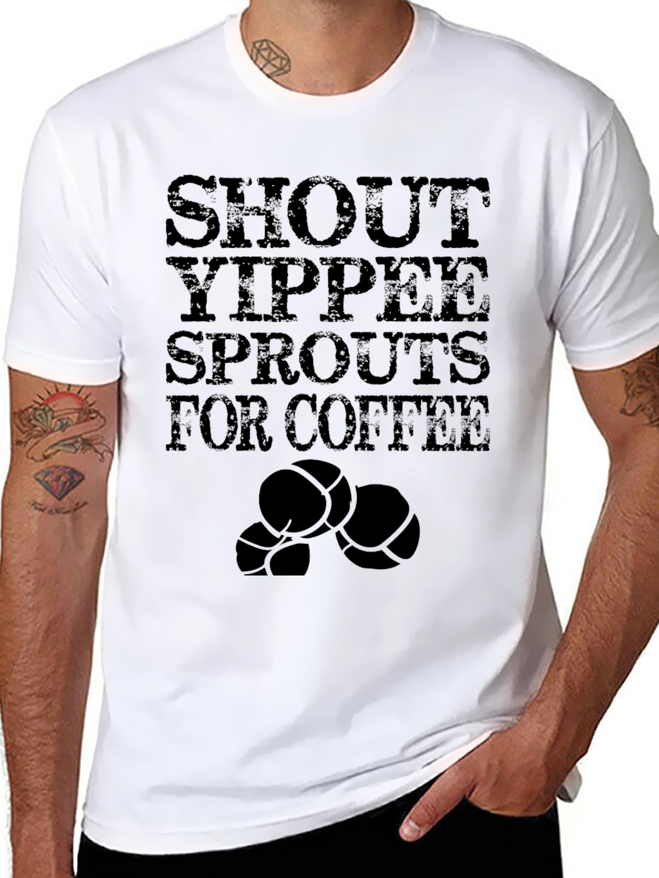 Shout Yippee Sprouts for Coffee T-Shirt