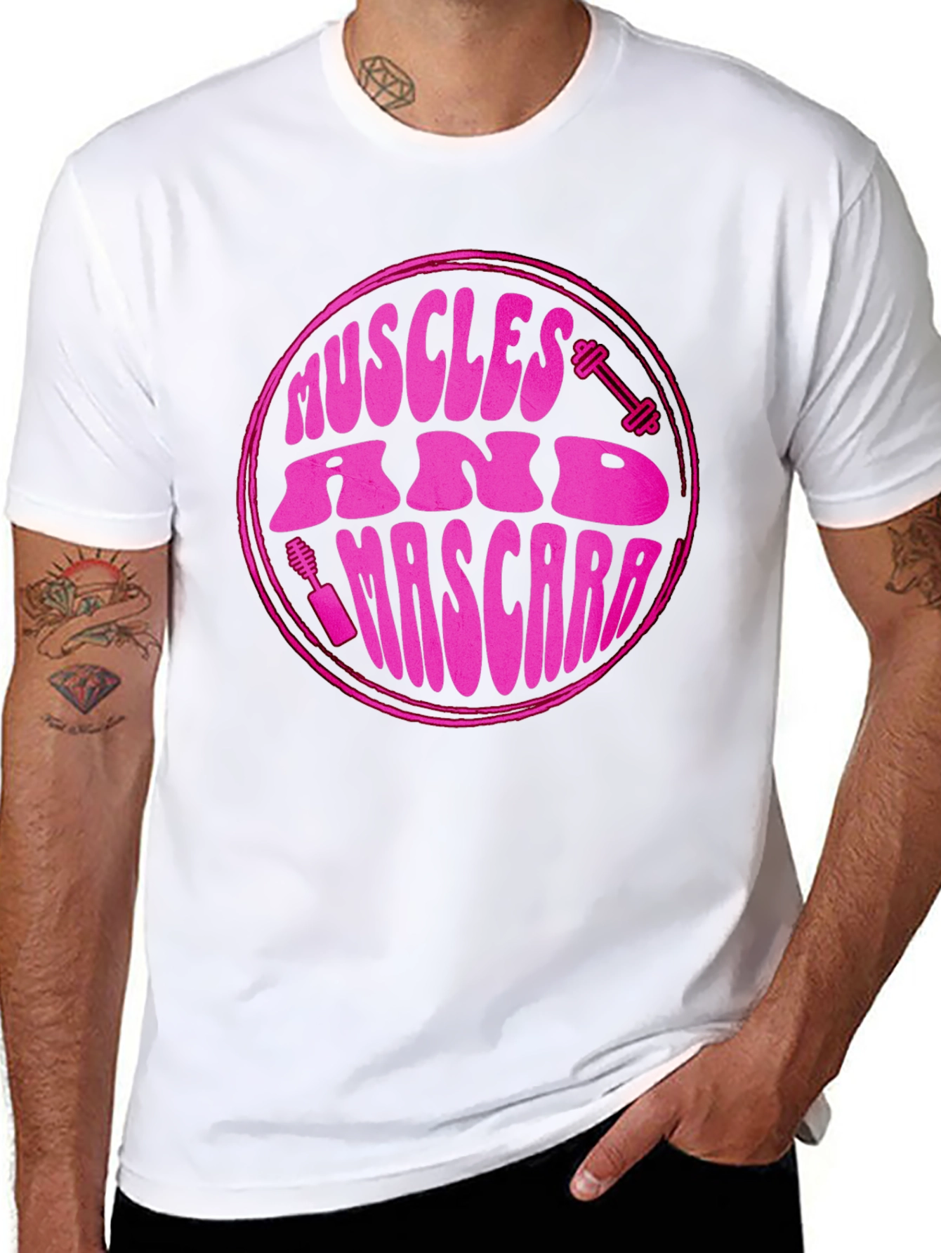 Muscles & Mascara Graphic T-Shirt - Fitness Fashion