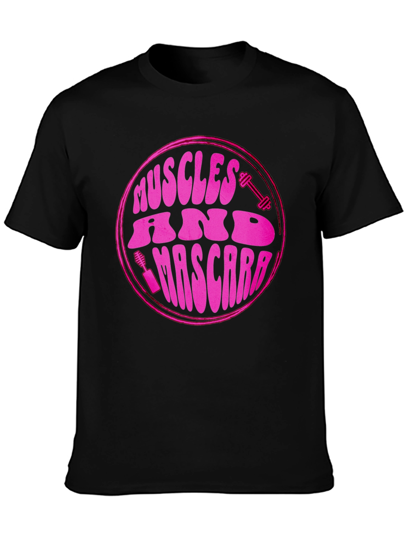Muscles & Mascara Graphic T-Shirt - Fitness Fashion