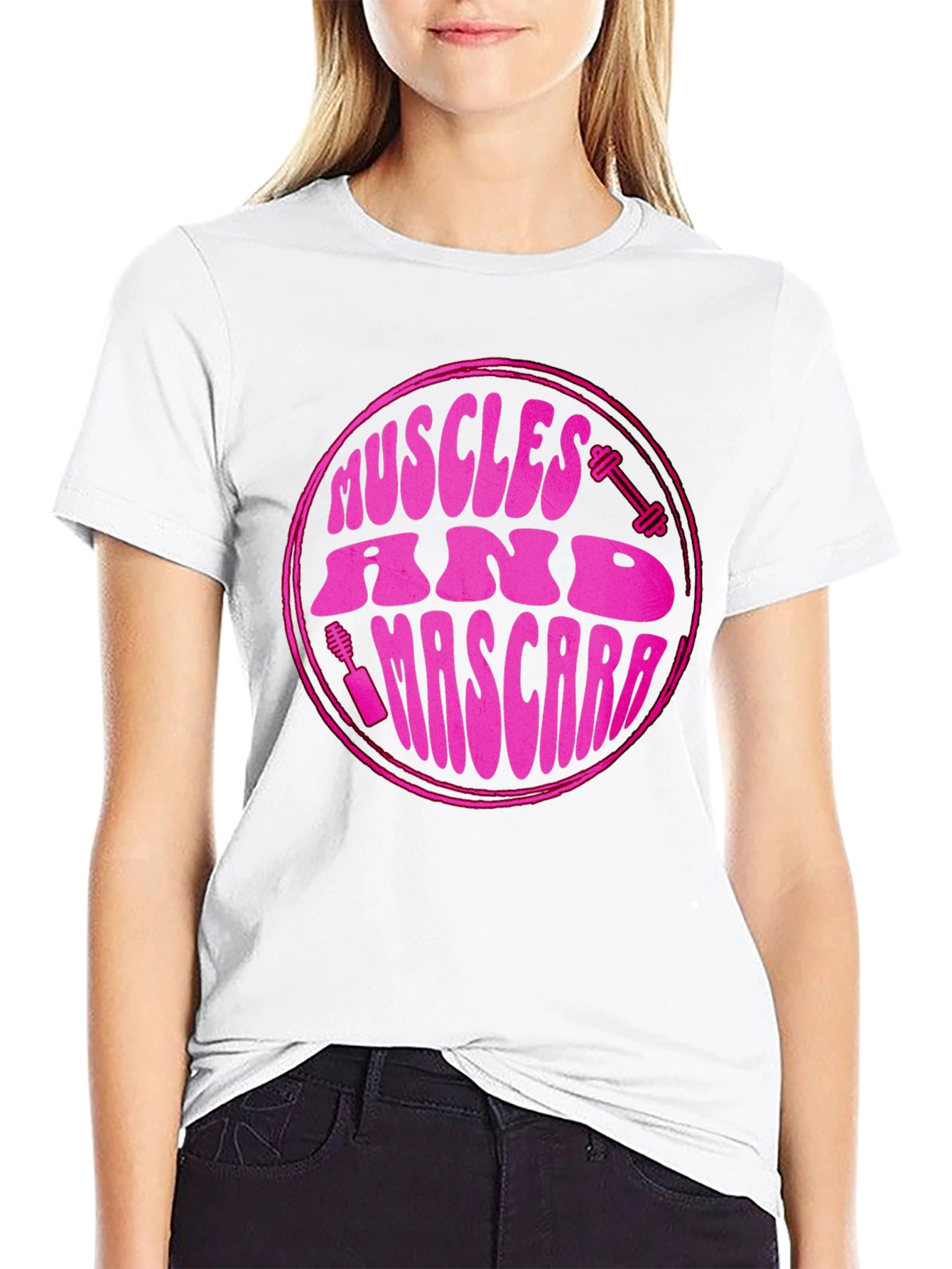 Muscles & Mascara Graphic T-Shirt - Fitness Fashion