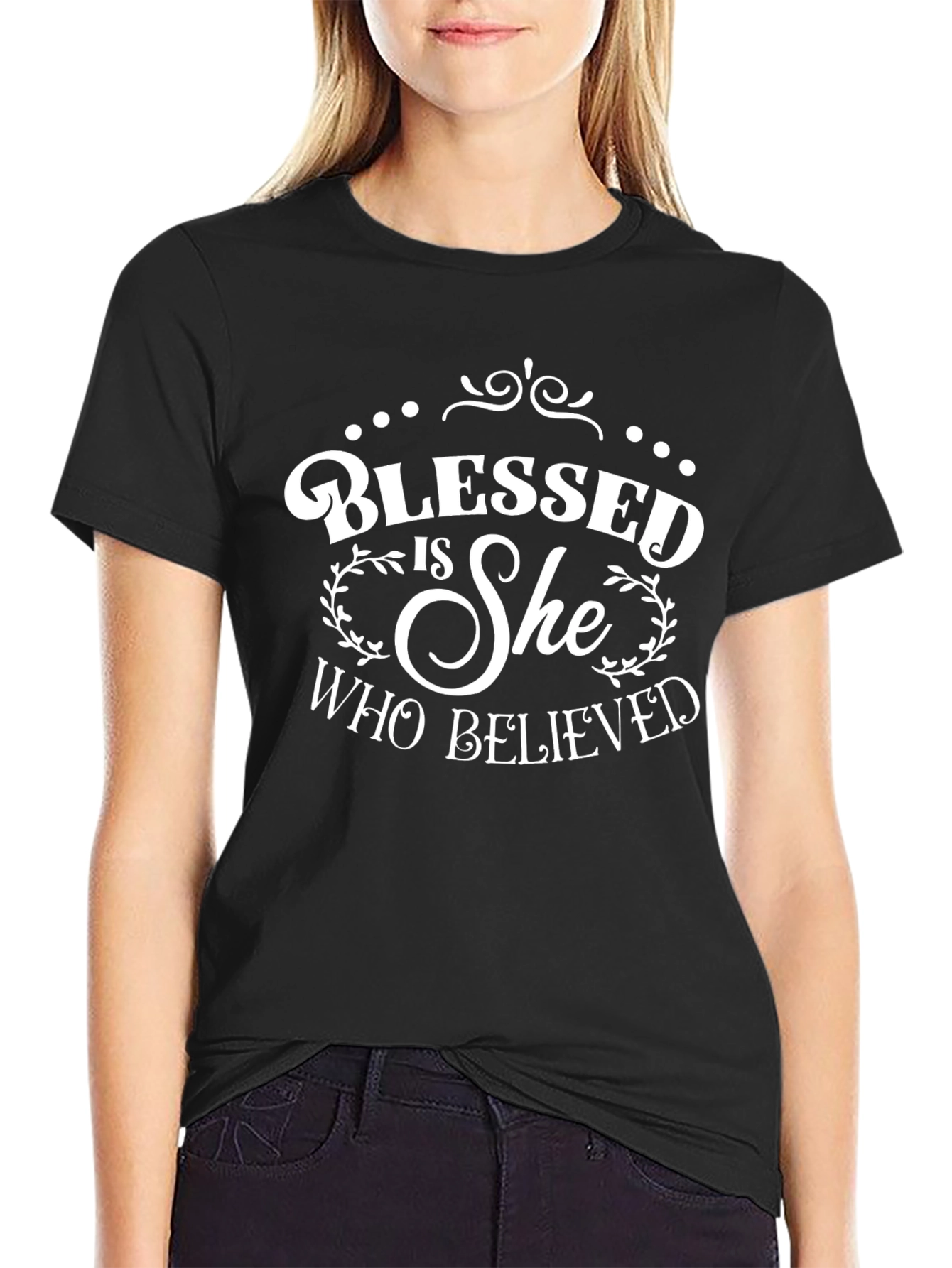 Blessed Is She Who Believed T-Shirt