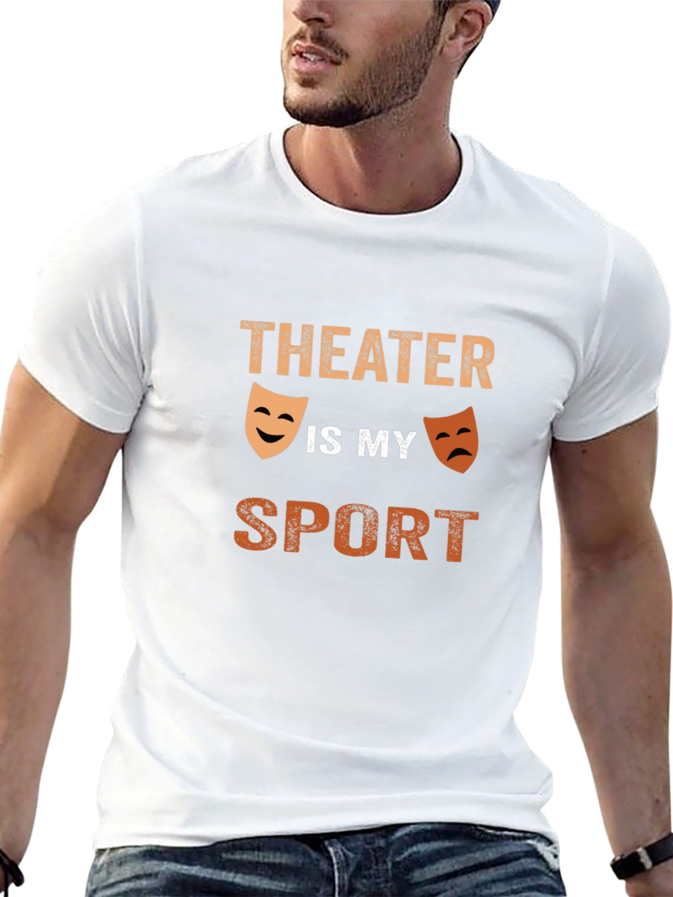 Theater Is My Sport Graphic Tee - Black