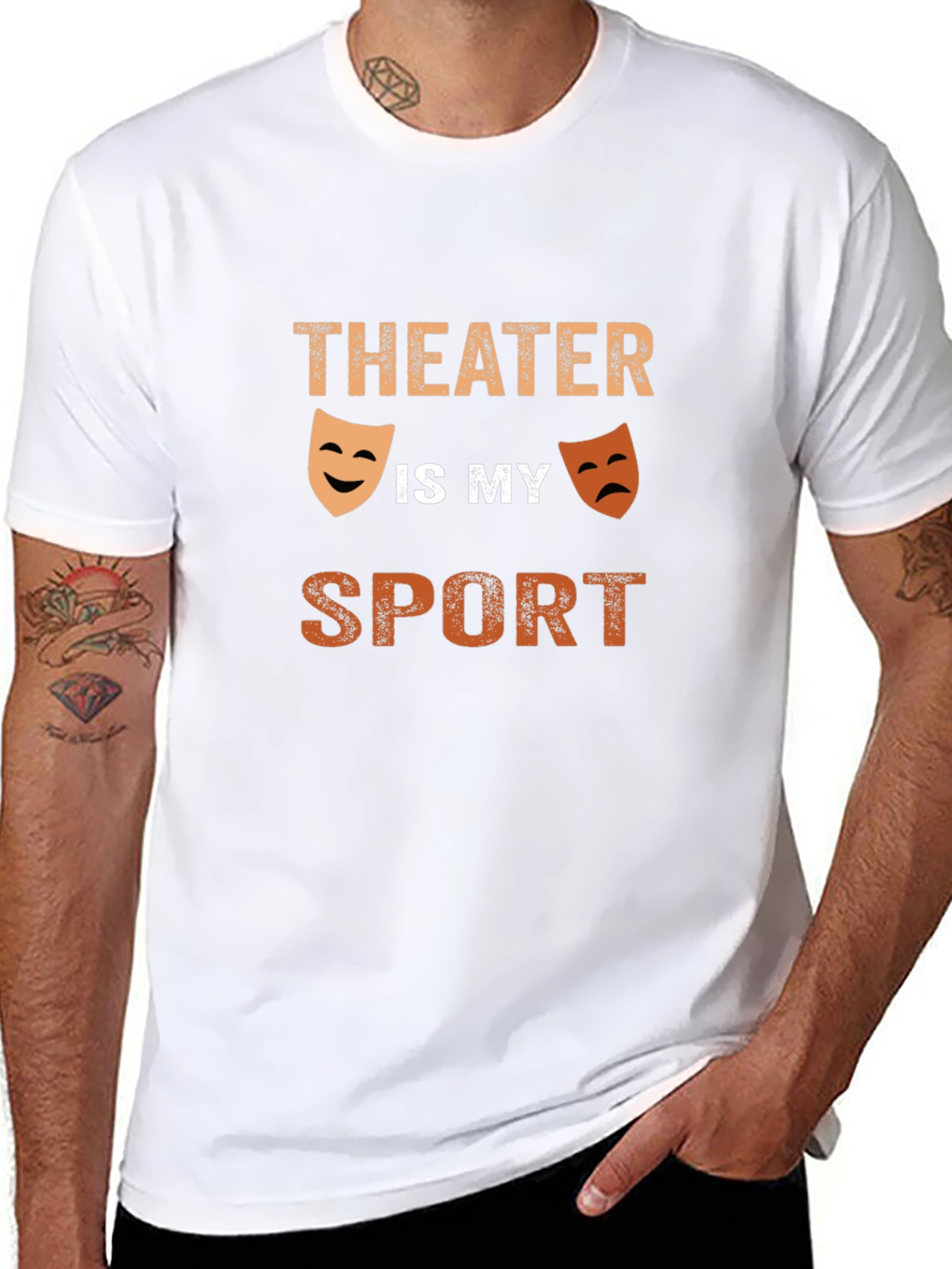 Theater Is My Sport Graphic Tee - Black