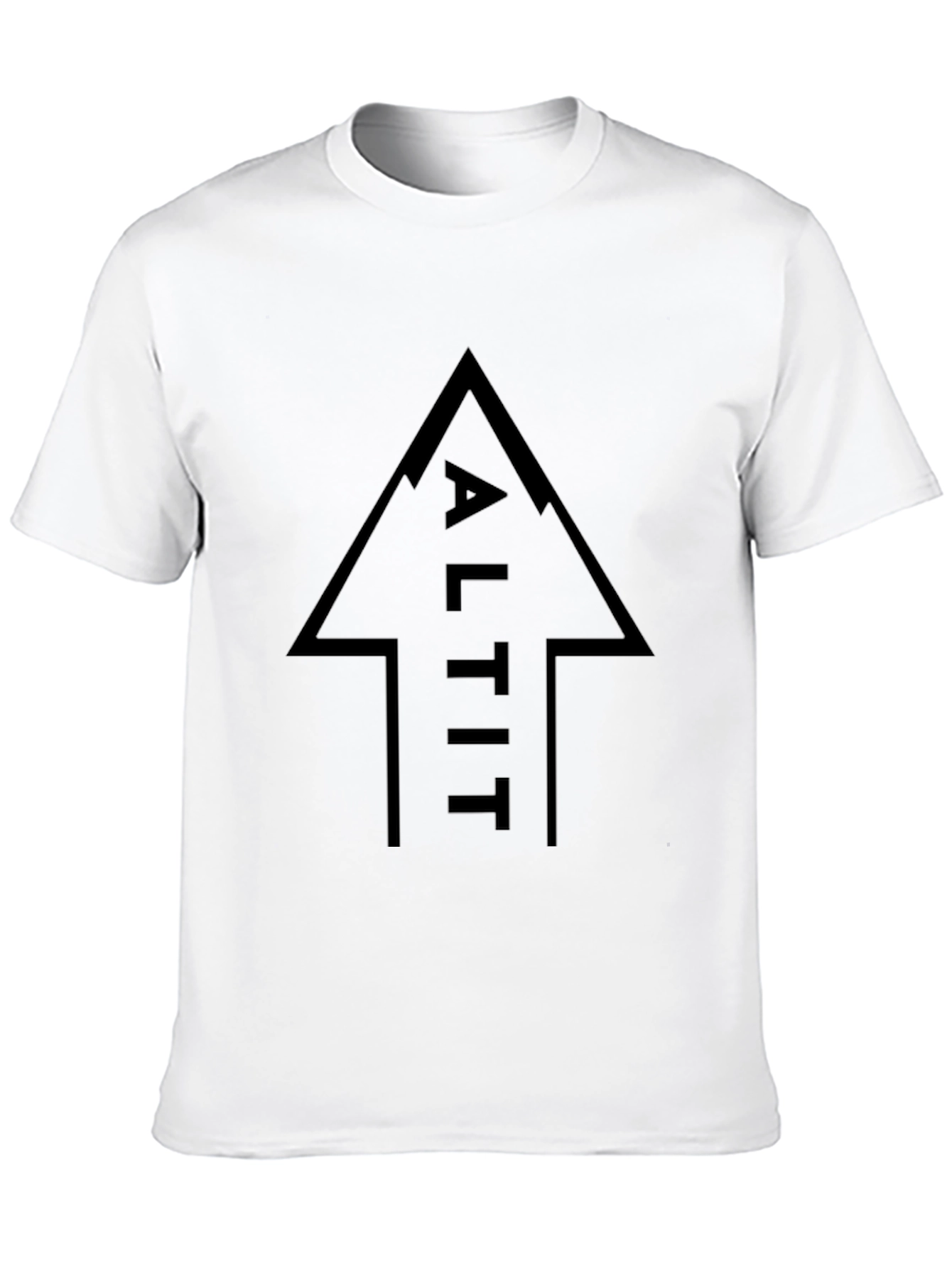 ALTIT Arrow Black Graphic Tee - Mens Fashion