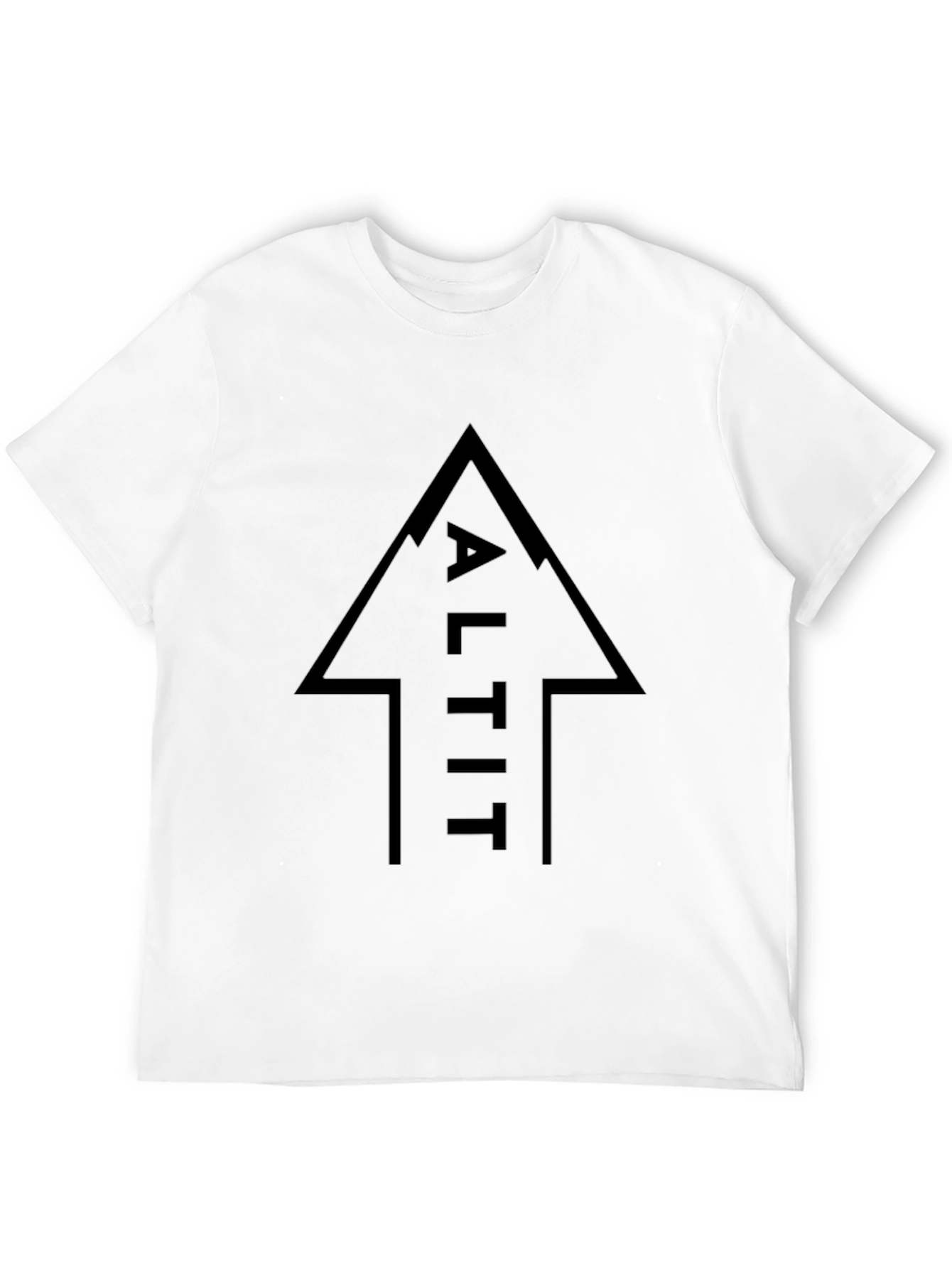 ALTIT Arrow Black Graphic Tee - Mens Fashion