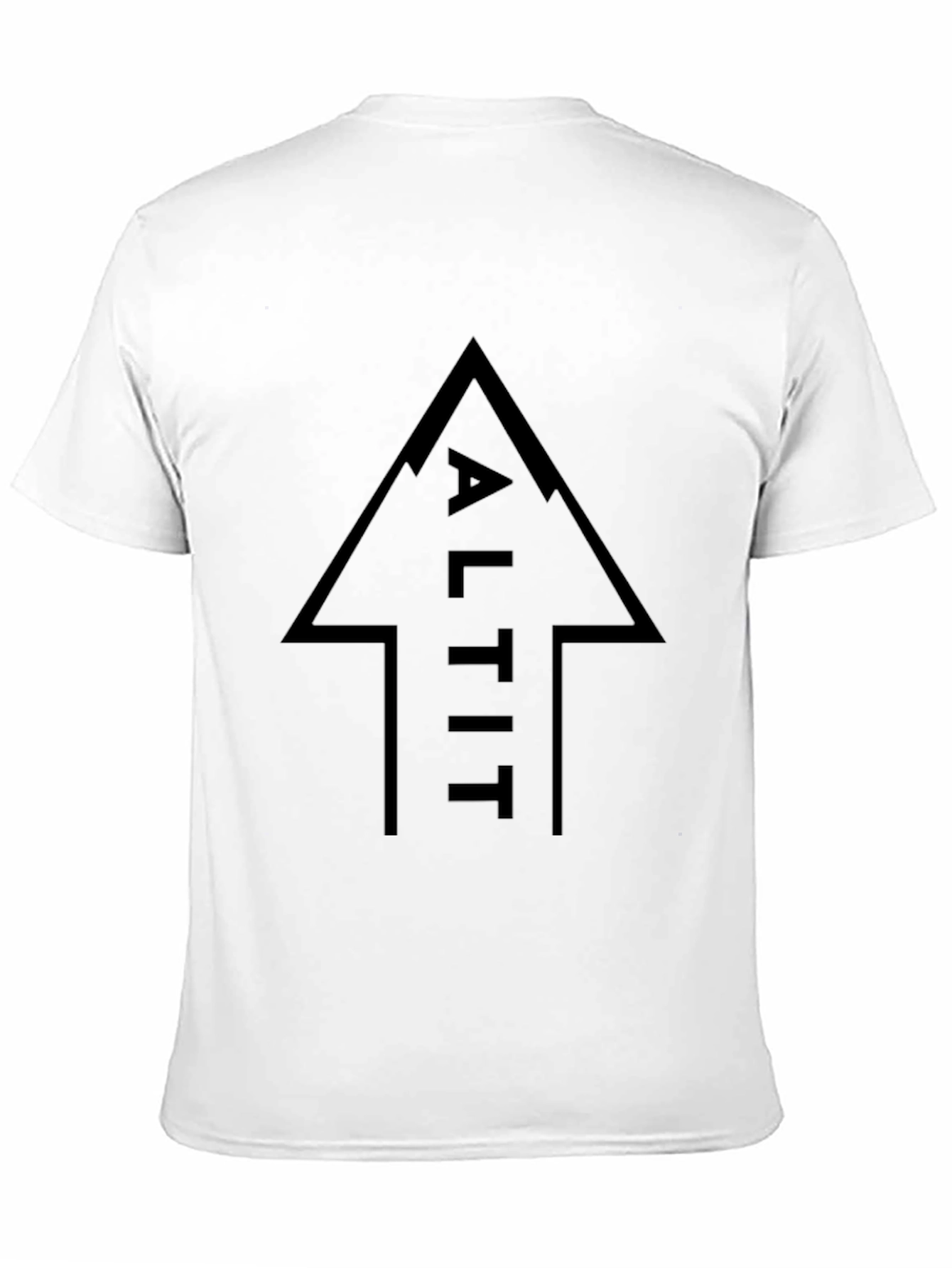 ALTIT Arrow Black Graphic Tee - Mens Fashion