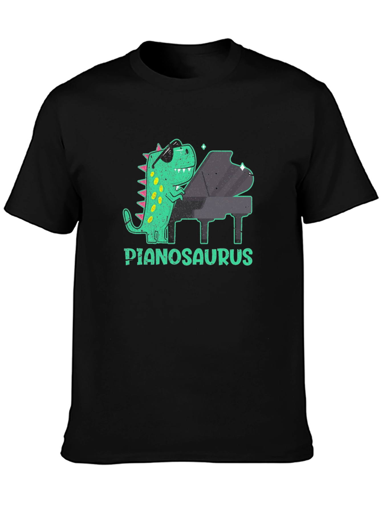 Pianosaurus T-Shirt - Cool Dinosaur Playing Piano
