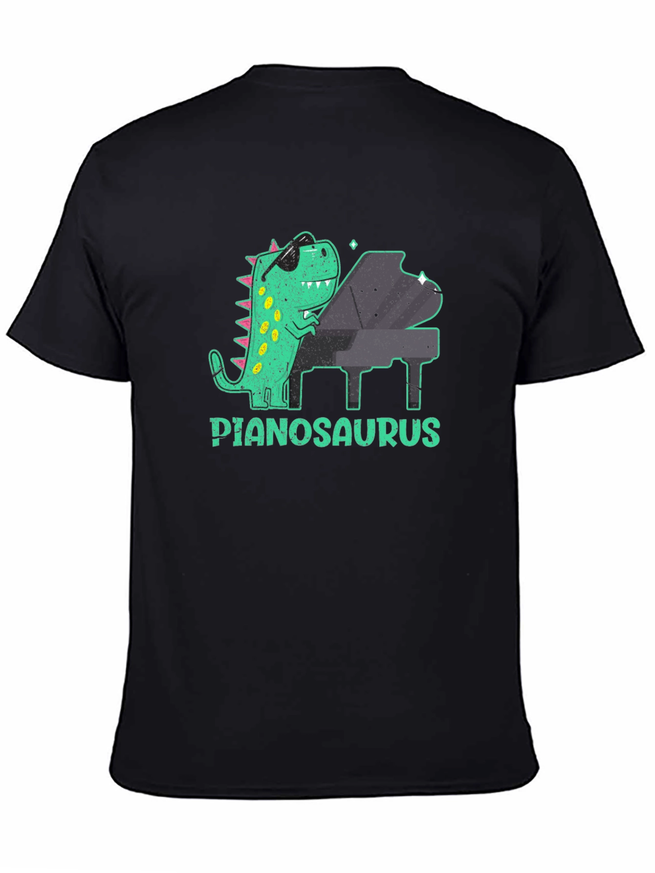 Pianosaurus T-Shirt - Cool Dinosaur Playing Piano