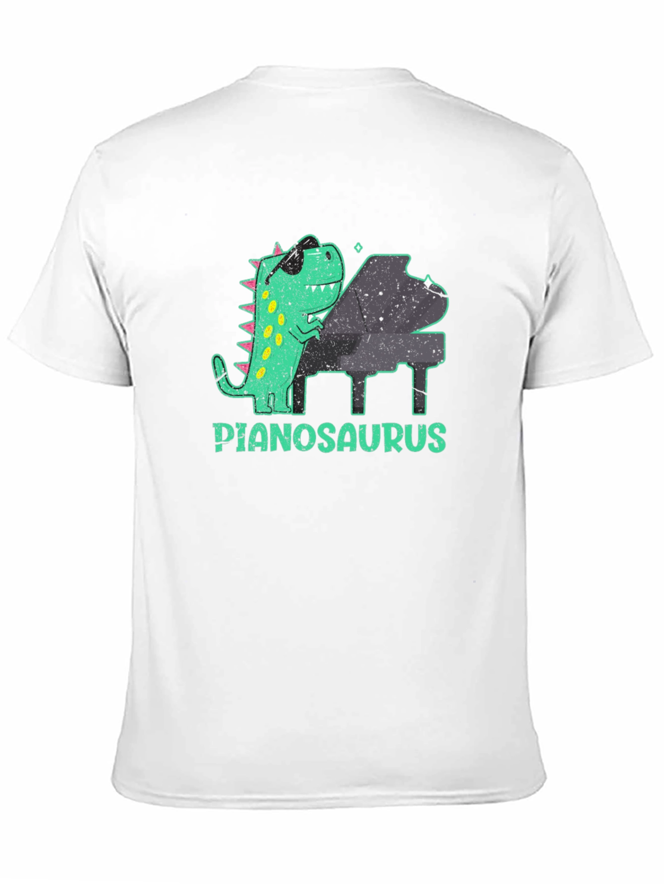 Pianosaurus T-Shirt - Cool Dinosaur Playing Piano