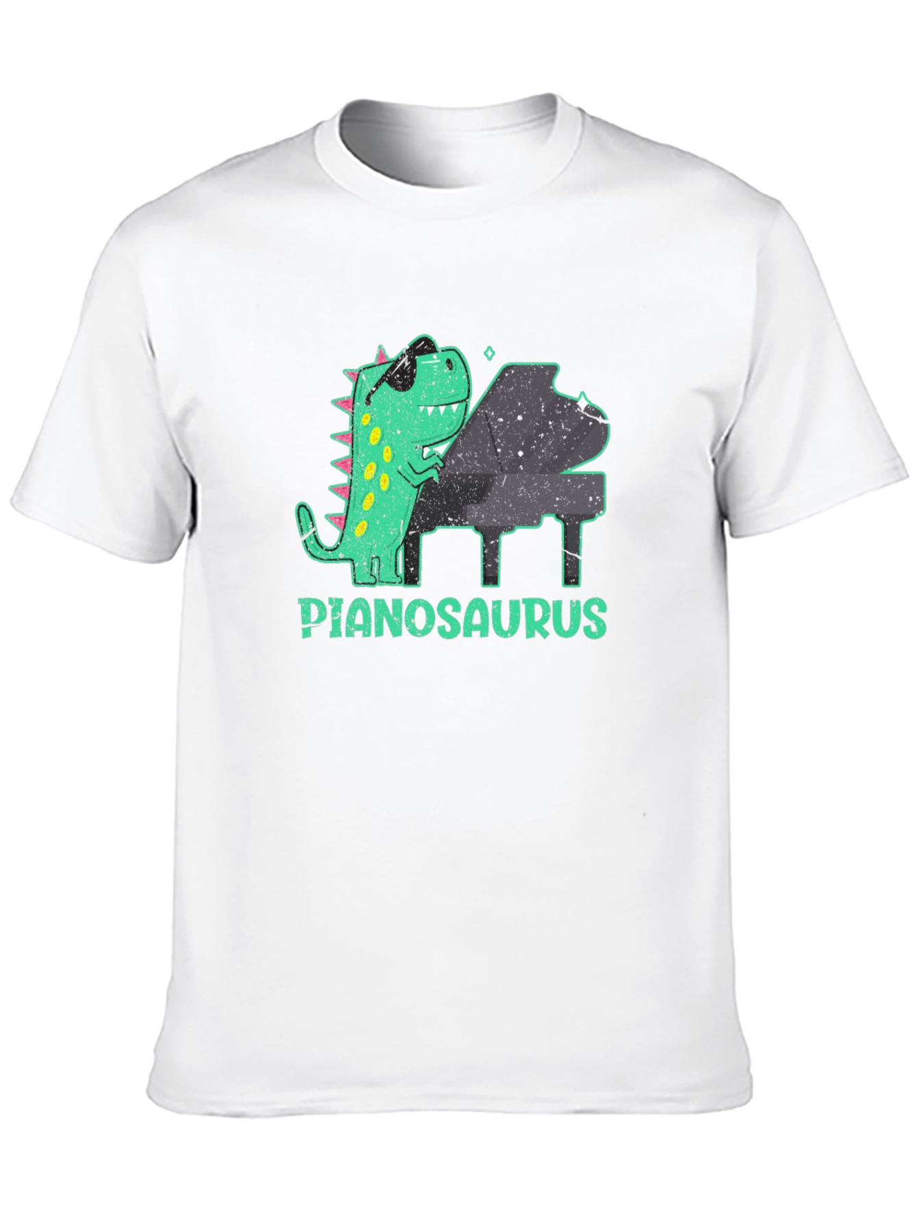 Pianosaurus T-Shirt - Cool Dinosaur Playing Piano