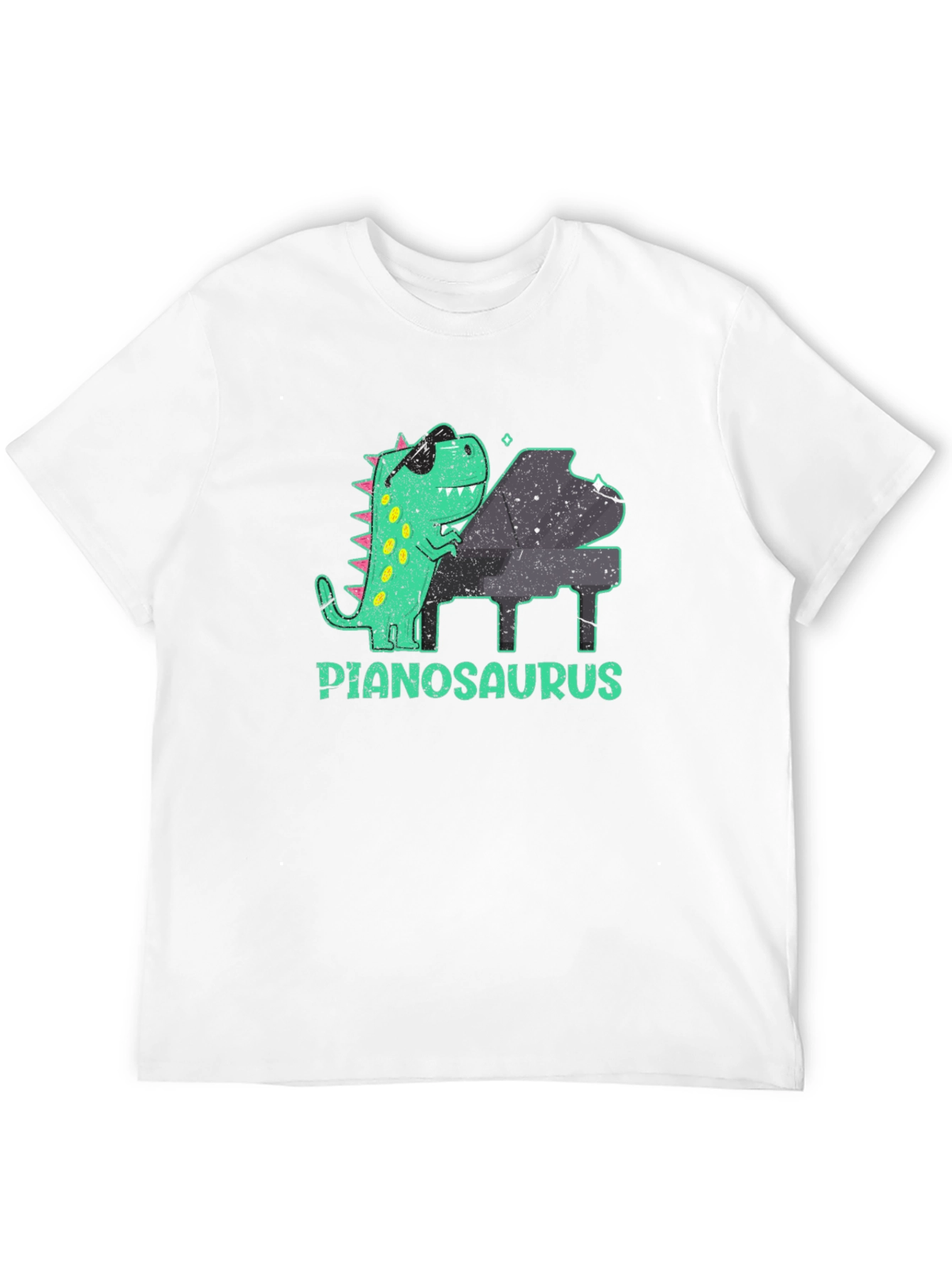 Pianosaurus T-Shirt - Cool Dinosaur Playing Piano