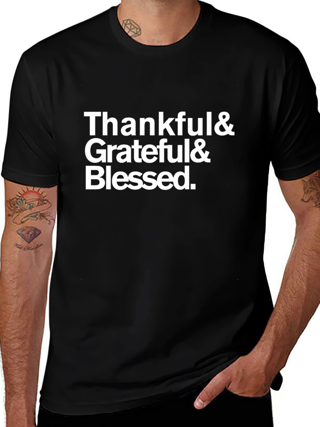 Thankful Grateful Blessed Graphic Tee