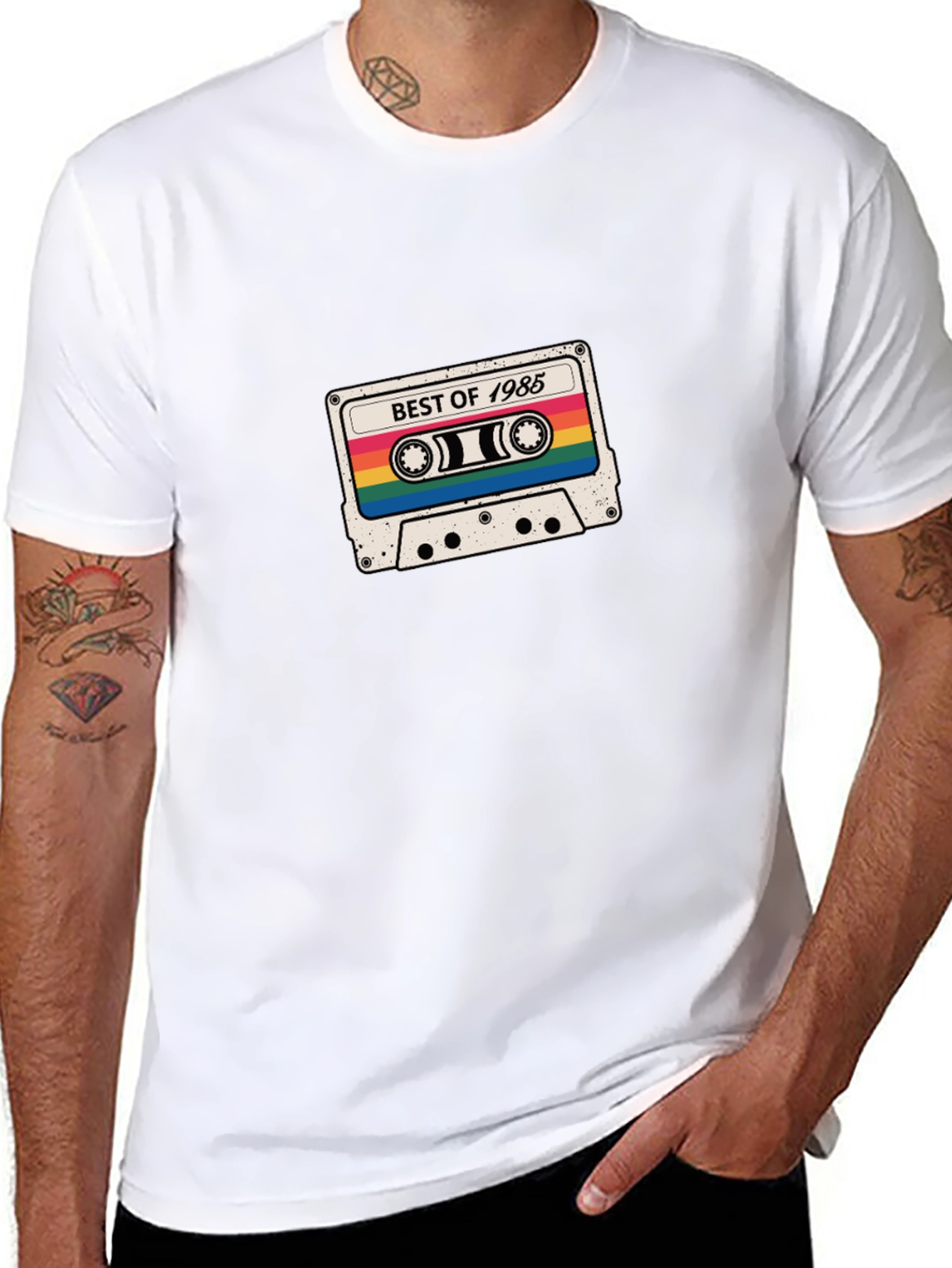 Retro Best of 1985 Cassette Graphic T-Shirt