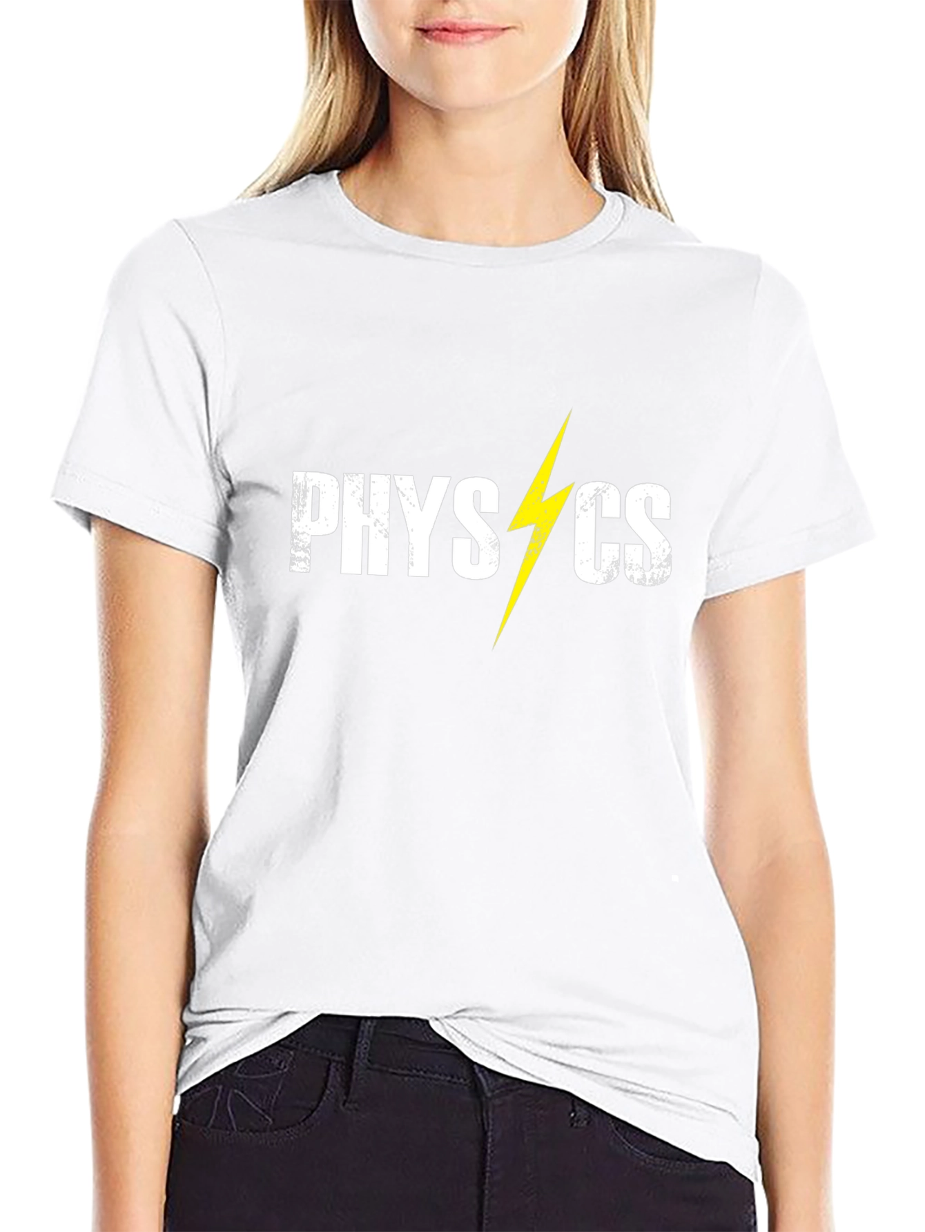 Physics Lightning Bolt Graphic Tee - Black