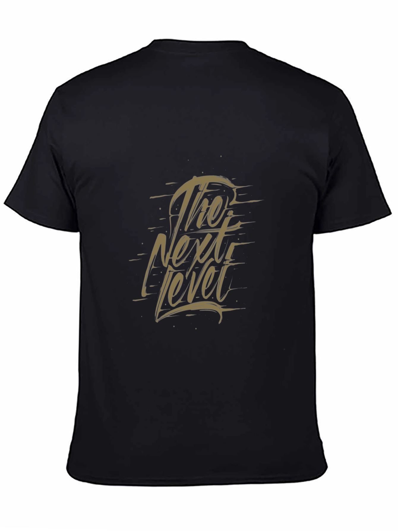 The Next Level Black Graphic Tee