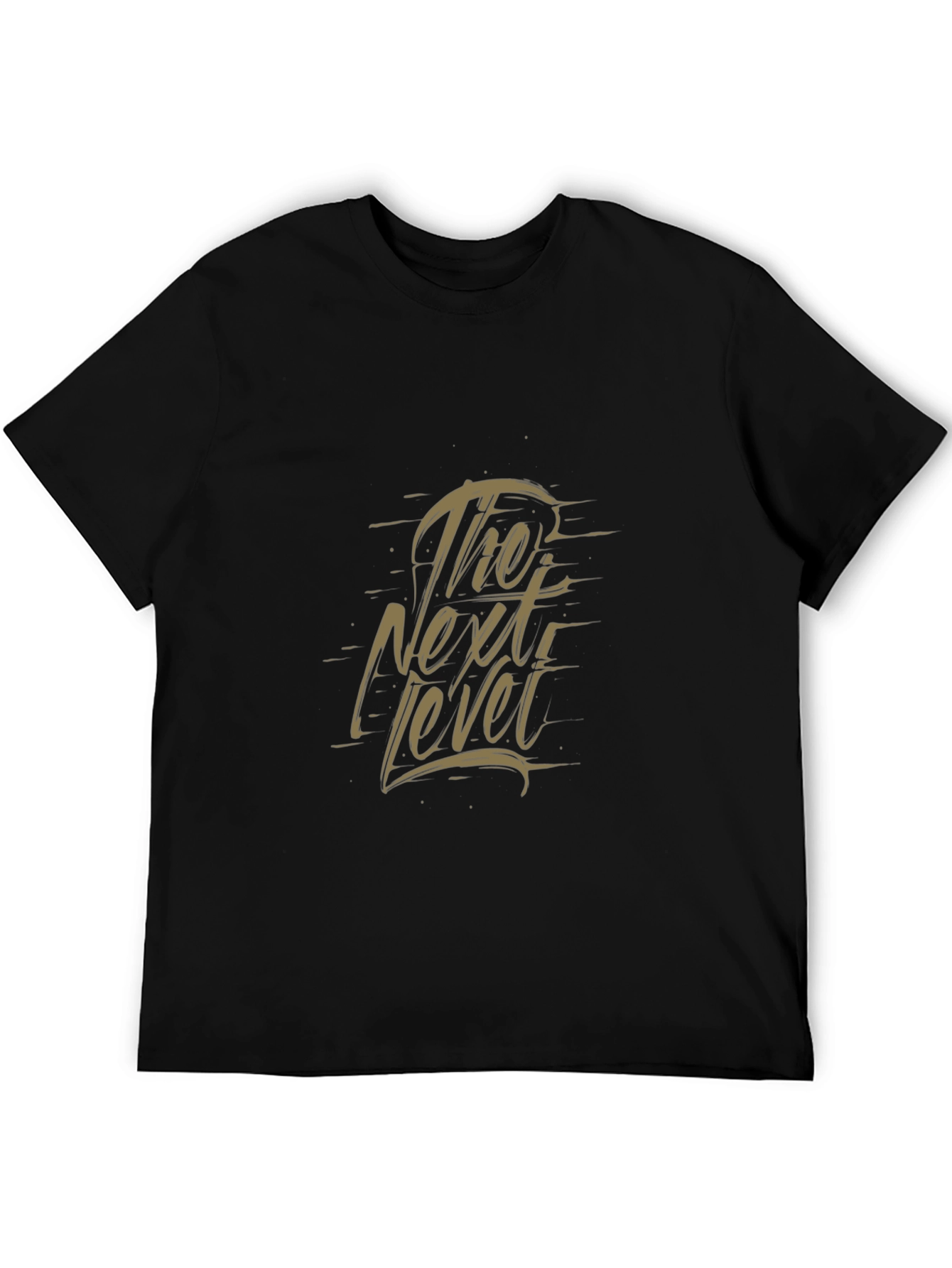 The Next Level Black Graphic Tee