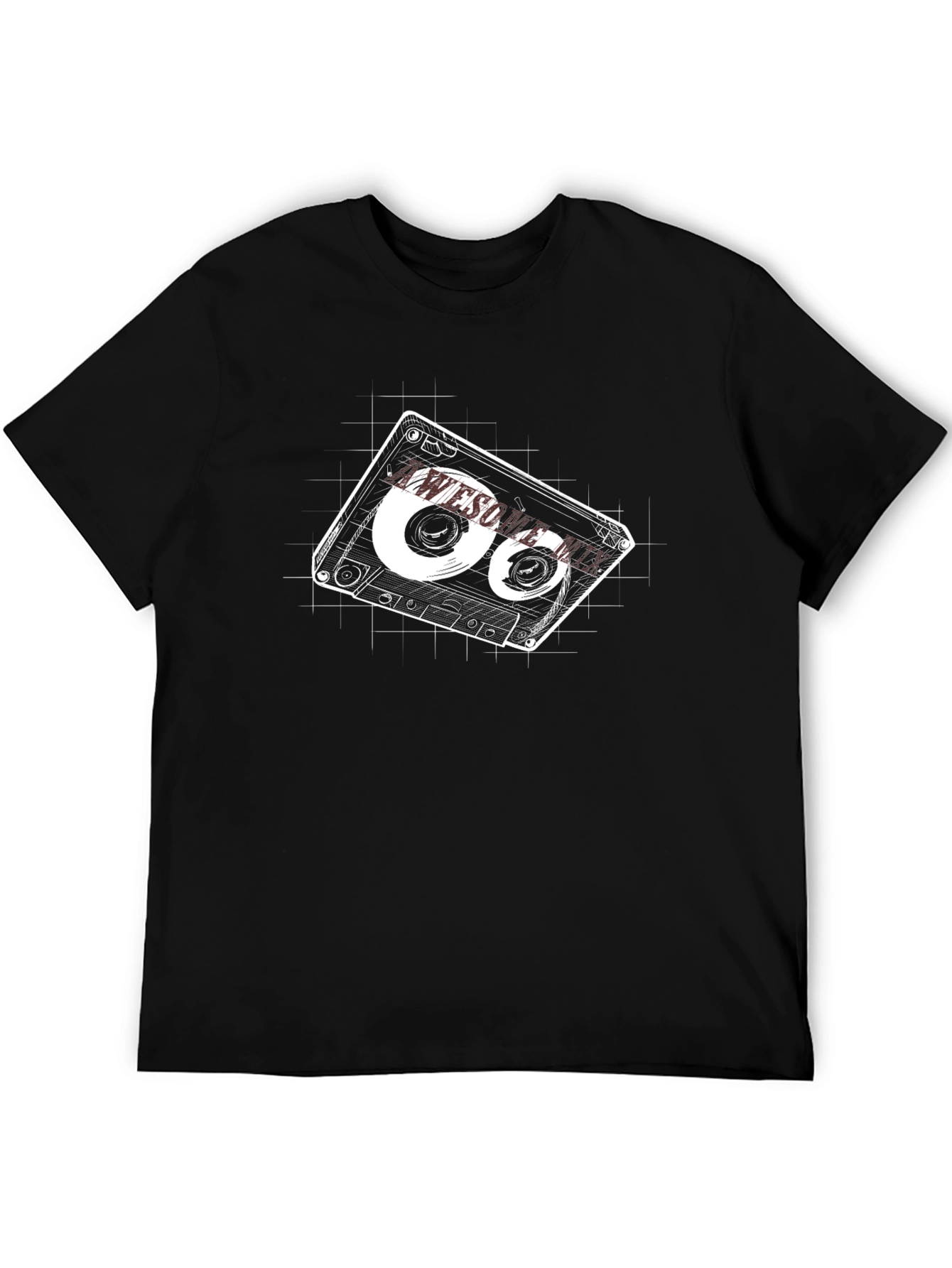 Awesome Cassette Tape Graphic T-Shirt