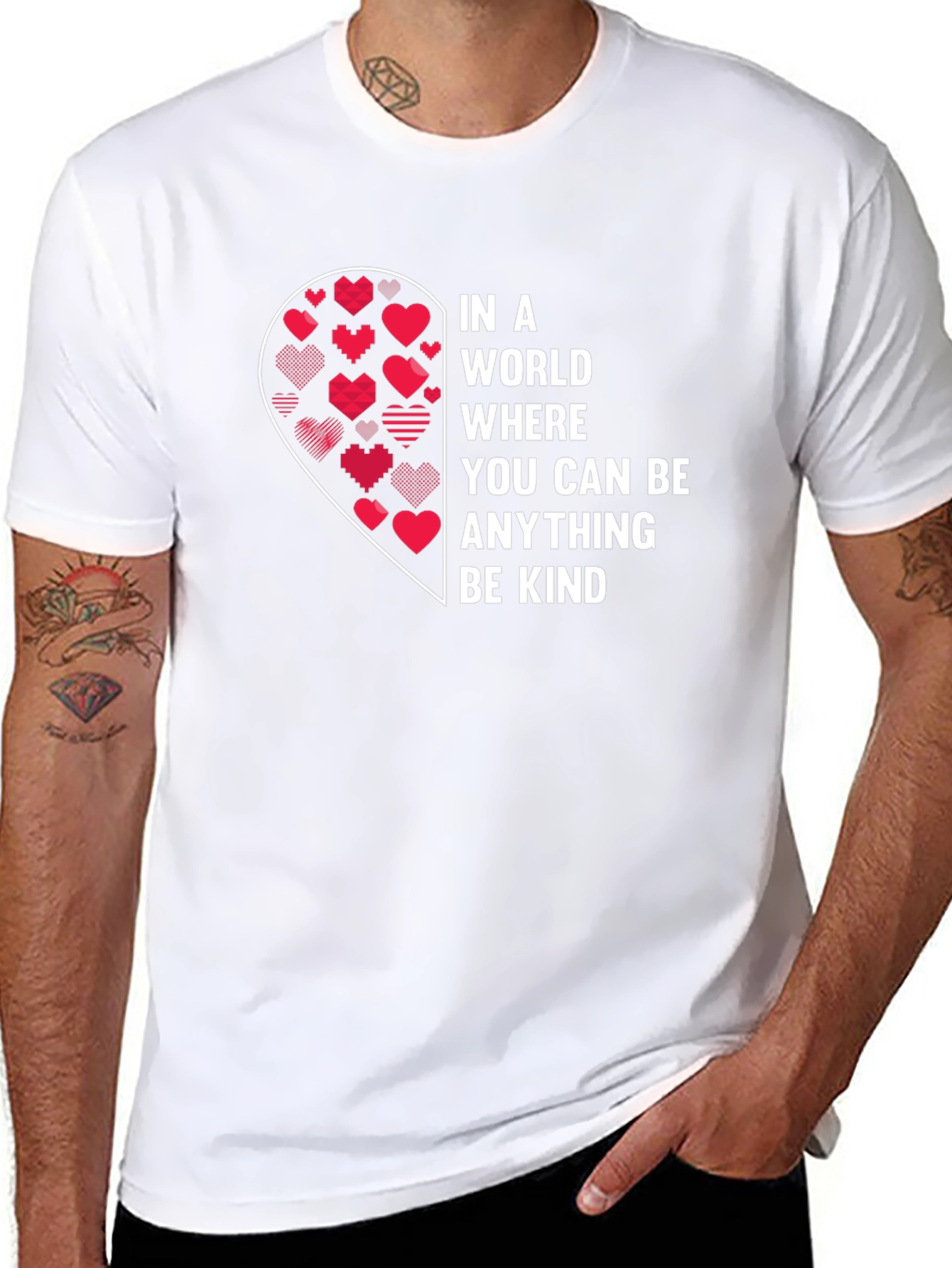 Be Kind Heart Graphic T-Shirt