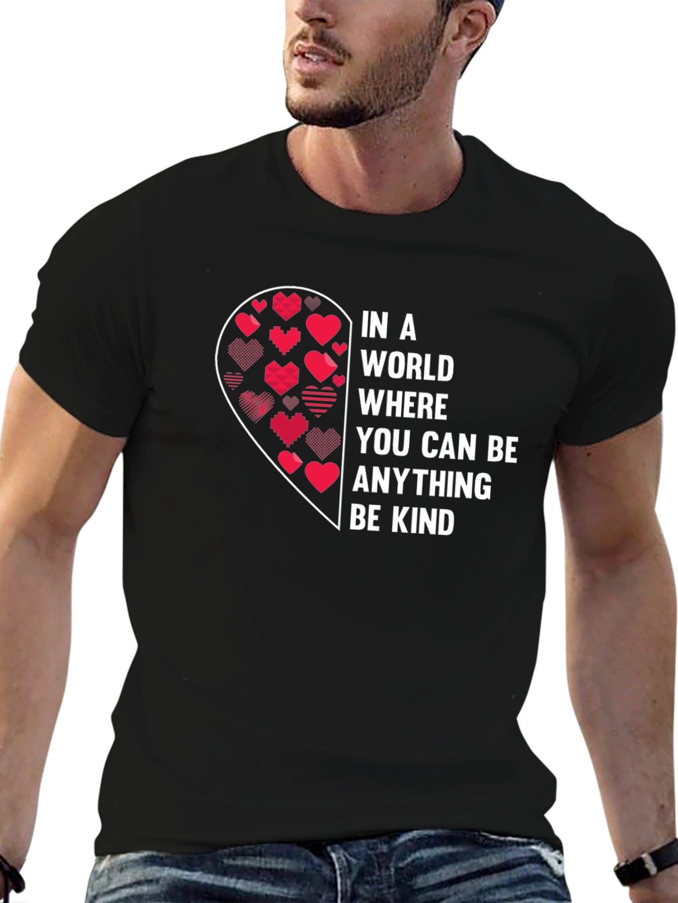 Be Kind Heart Graphic T-Shirt