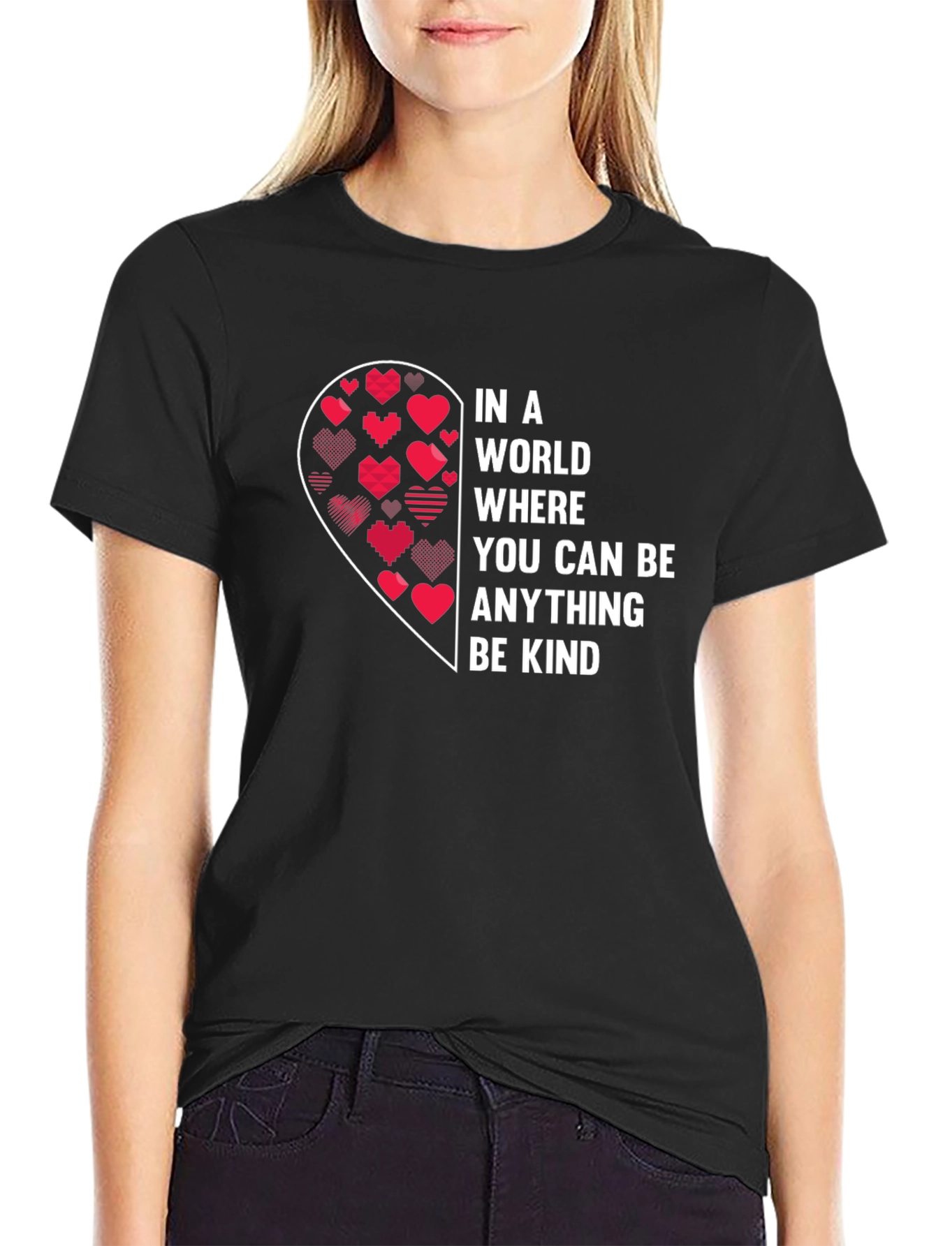 Be Kind Heart Graphic T-Shirt