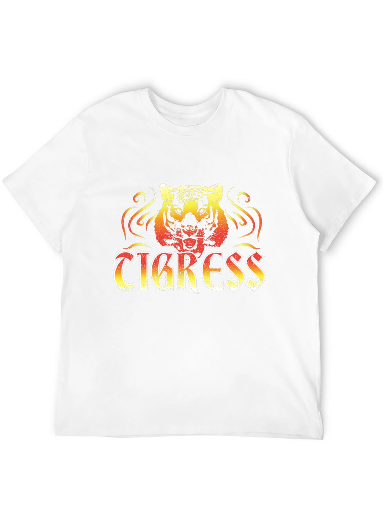 Tigress Graphic Print Mens Black T-Shirt